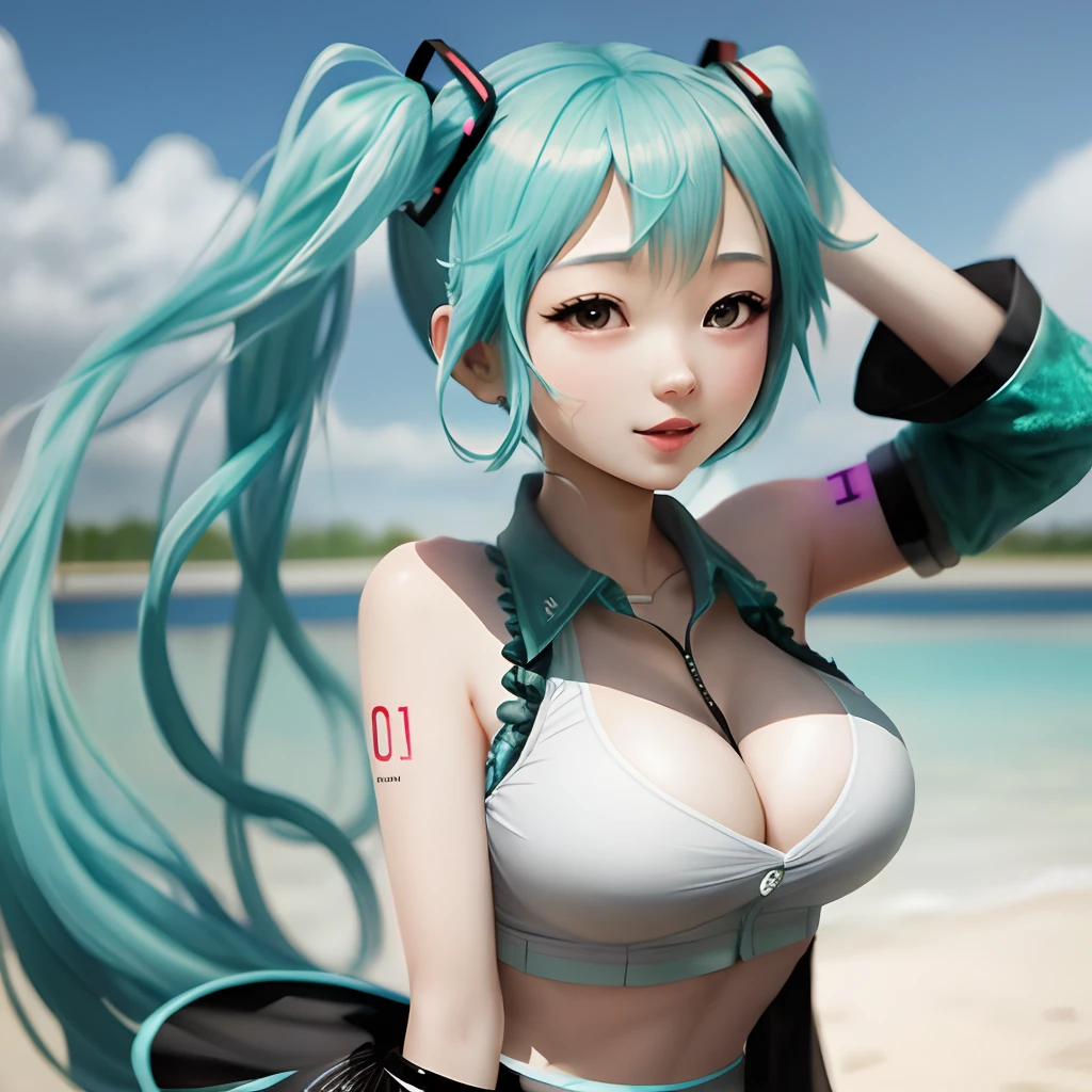 Big breasts Hatsune Miku