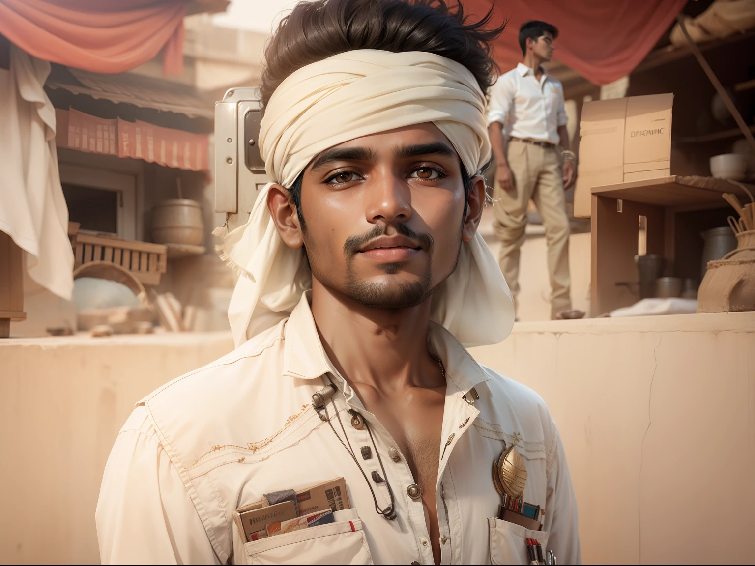 Realistic without changing Indian boy ultra quality background change dinemic