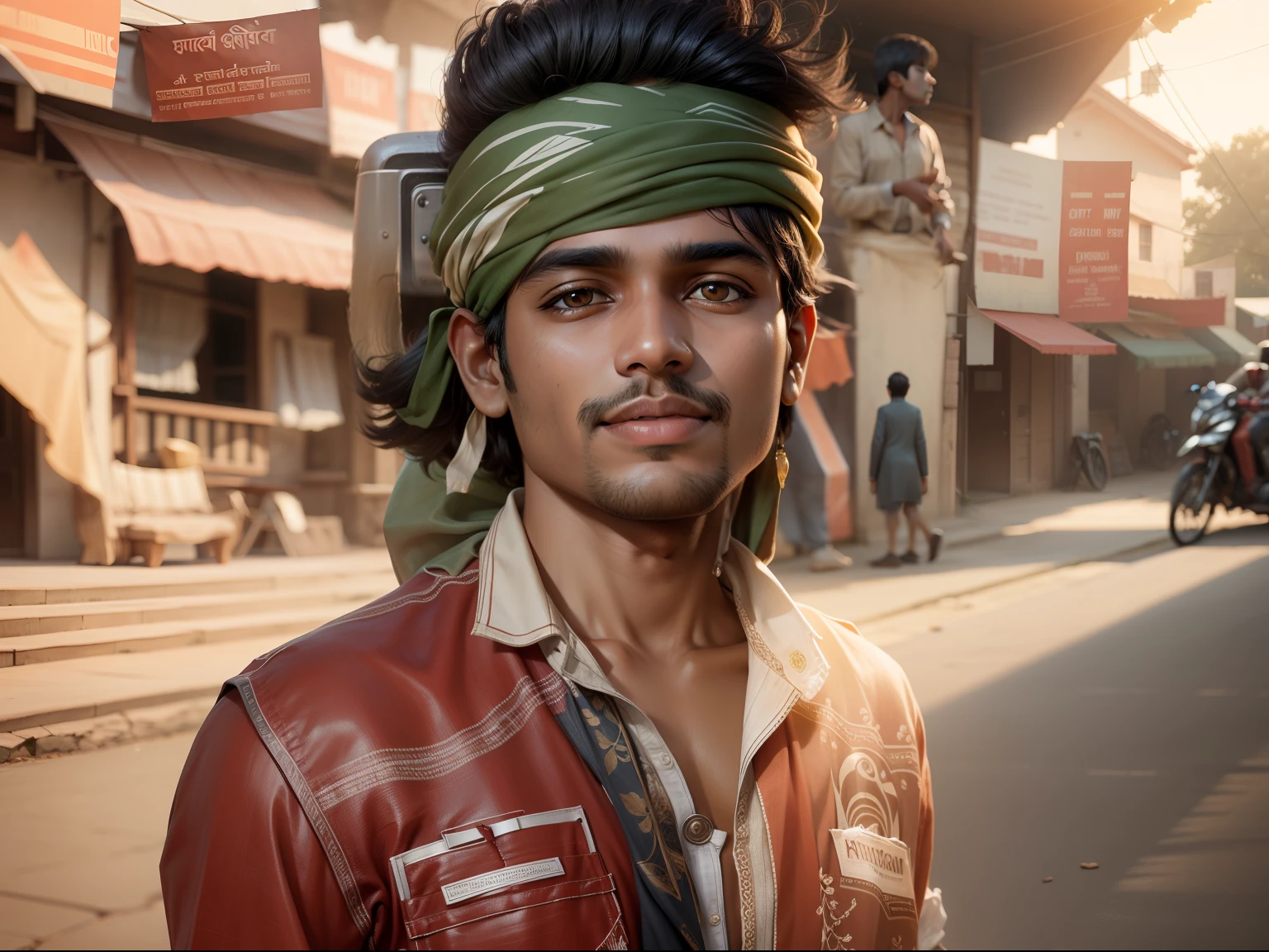 Realistic without changing Indian boy ultra quality background change dinemic
