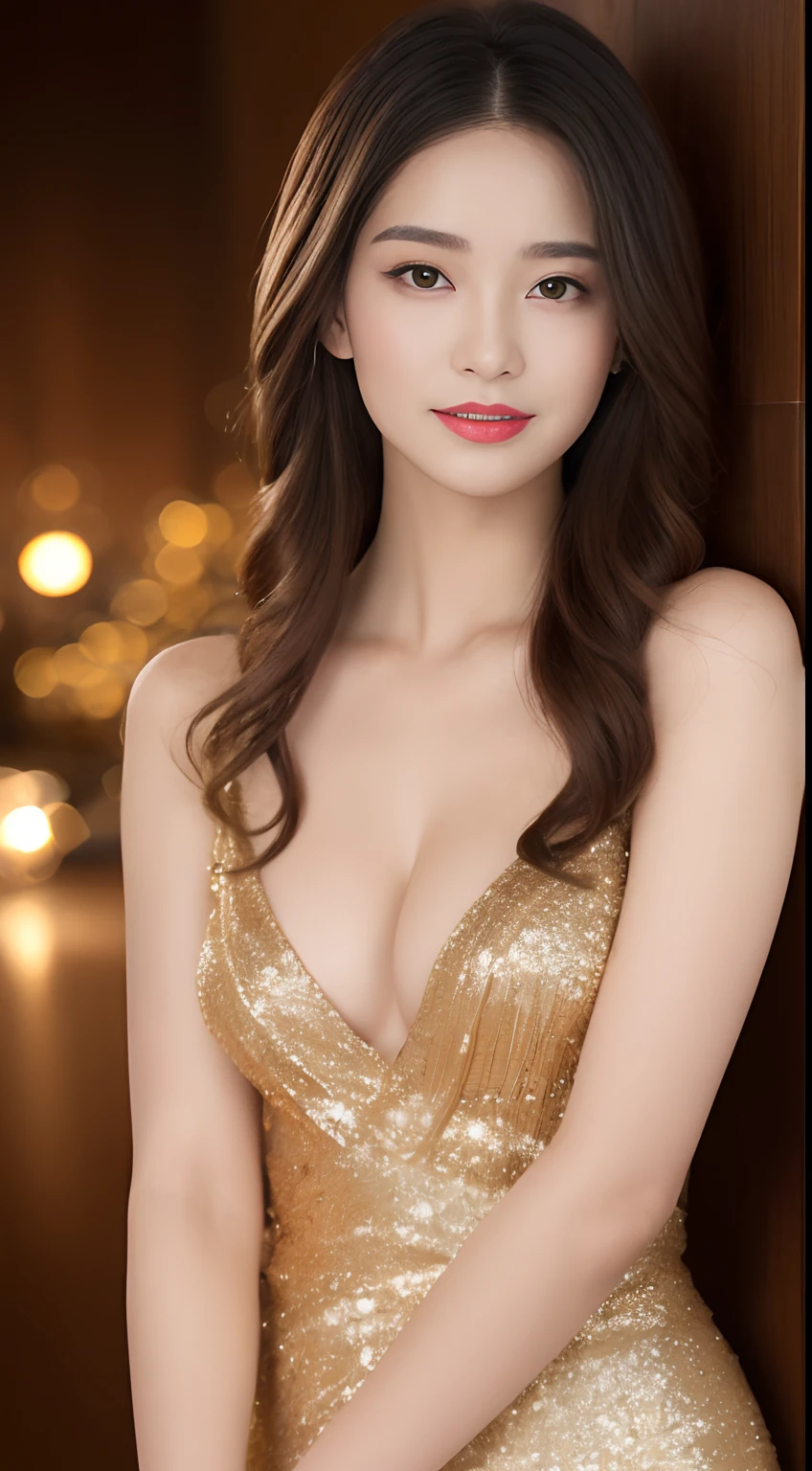 ((An ultra-high picture quality、top-quality、8k picture、masterpiece:1.3))、Crisp focus:1.2、Beautiful woman with perfect body shape:1.4、Supreme Beauty、Super Slender、abdominals:1.2、((Golden head hair、short-hair、Hair Styling Arrangement、beutiful breast:1.2、tchibi、))、a wet body:1.5、Highly detailed facial and skin texture、A detailed eye、二重まぶた、japanes、sixteen years old、Perfect five-finger、perfect hand、perfect arms、perfect leg、perfect foot、night city background、Idle face、Complete nakedness、Cabaret background、perfect eyes、Perfect makeup、red-lips、A slight smil、open the legs widely、Open both legs、delicate hair、skinny body、Ganimata leg opening、Hands behind the body、Sex Worker、high quality make up、sexypose、Gorgeous and elegant hair、Bewitching face、Best Makeup、The cutest beauty in the world、Best Hair Styling、Stylish hair and makeup、The sexiest in the world、Sleepy face、Wear a cocktail dress、Wearing a dark party dress、gorgeous dress、Elegant dress、The finest dresses、Wear hair ornaments、Diamond earrings、Glittering dresses、Glamorous atmosphere、Luxury high heels、Diamond necklace、Short stature、tchibi、Infant face、Glittering bracelet、Glittering anklets、Condescending eyes、