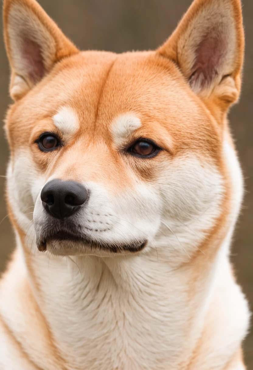 seamless integration of shiba inu head and human body