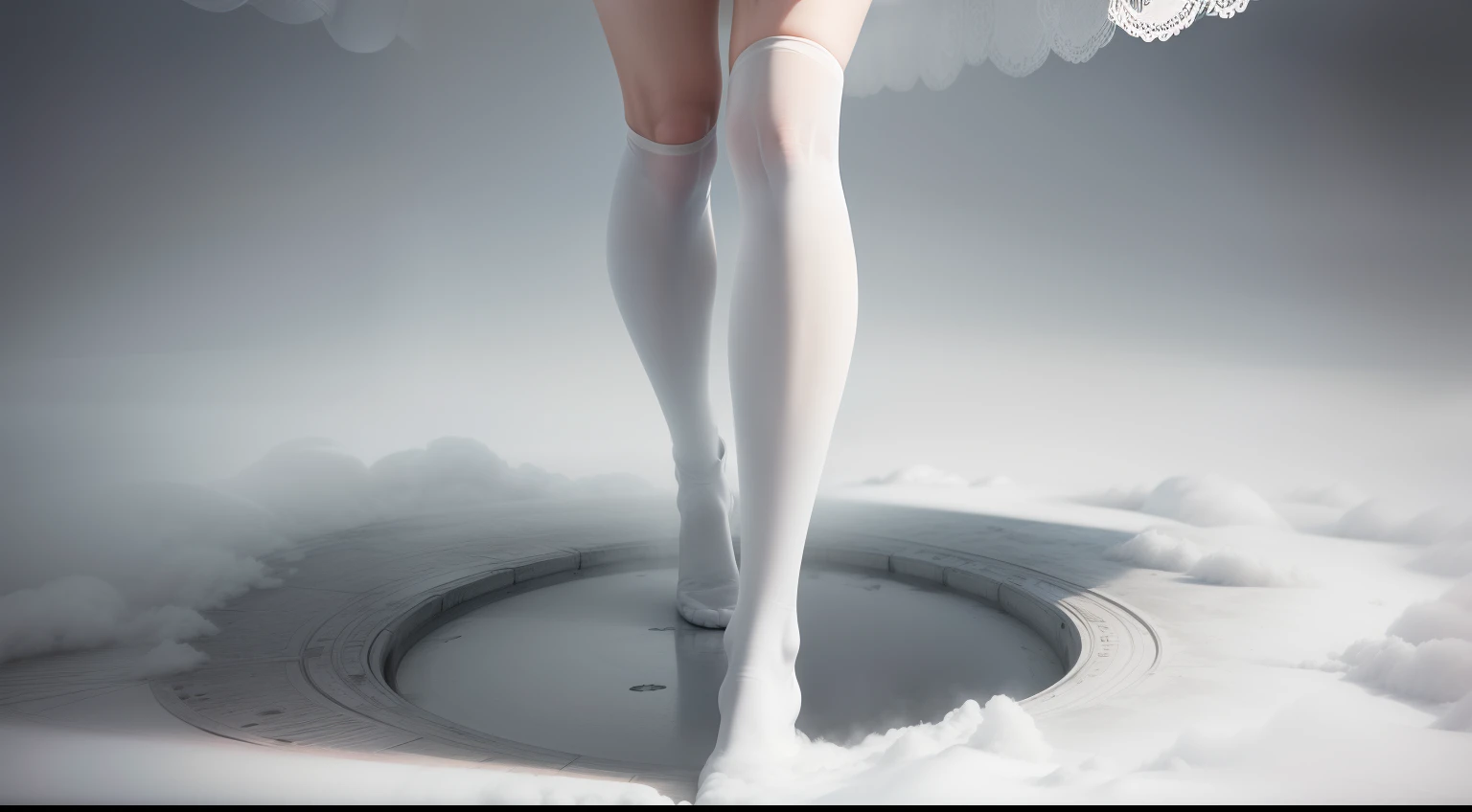 8k，HighestQuali，1girl, , sportrait,, white stockings，see-through raincoat, did not wear underwear，Drenched，Looming  under clothing，Looming ，wallpaper，nsfw