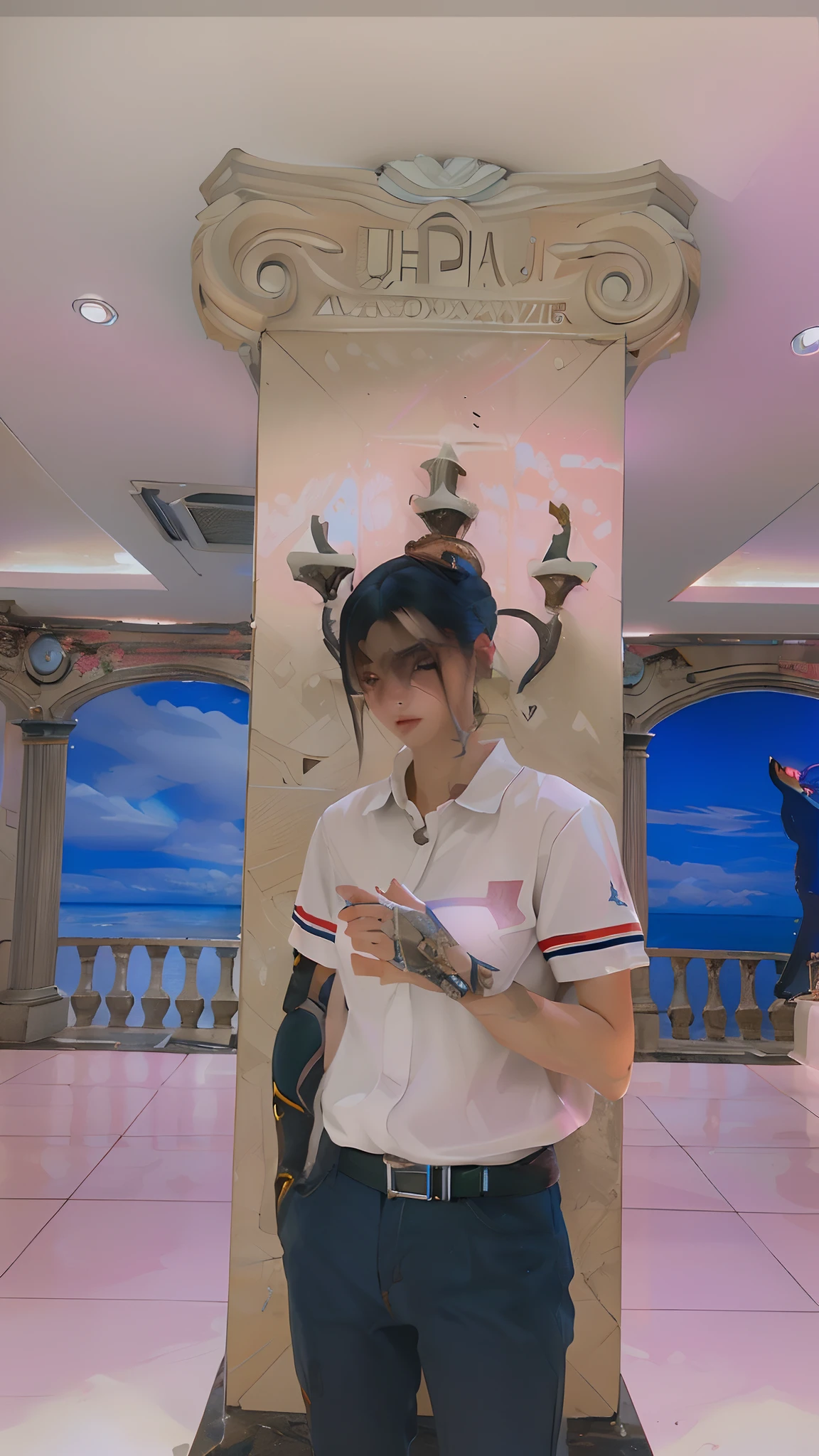 ((Best quality)), ((masterpiece)), (detailed:1.4), 3D, an image of a beautiful cyberpunk female,HDR (High Dynamic Range),Ray Tracing,NVIDIA RTX,Super-Resolution,Unreal 5,Subsurface scattering,PBR Texturing,Post-processing,Anisotropic Filtering,Depth-of-field,Maximum clarity and sharpness,Multi-layered textures,Albedo and Specular maps,Surface shading,Accurate simulation of light-material interaction,Perfect proportions,Octane Render,Two-tone lighting,Wide aperture,Low ISO,White balance,Rule of thirds,8K RAW,