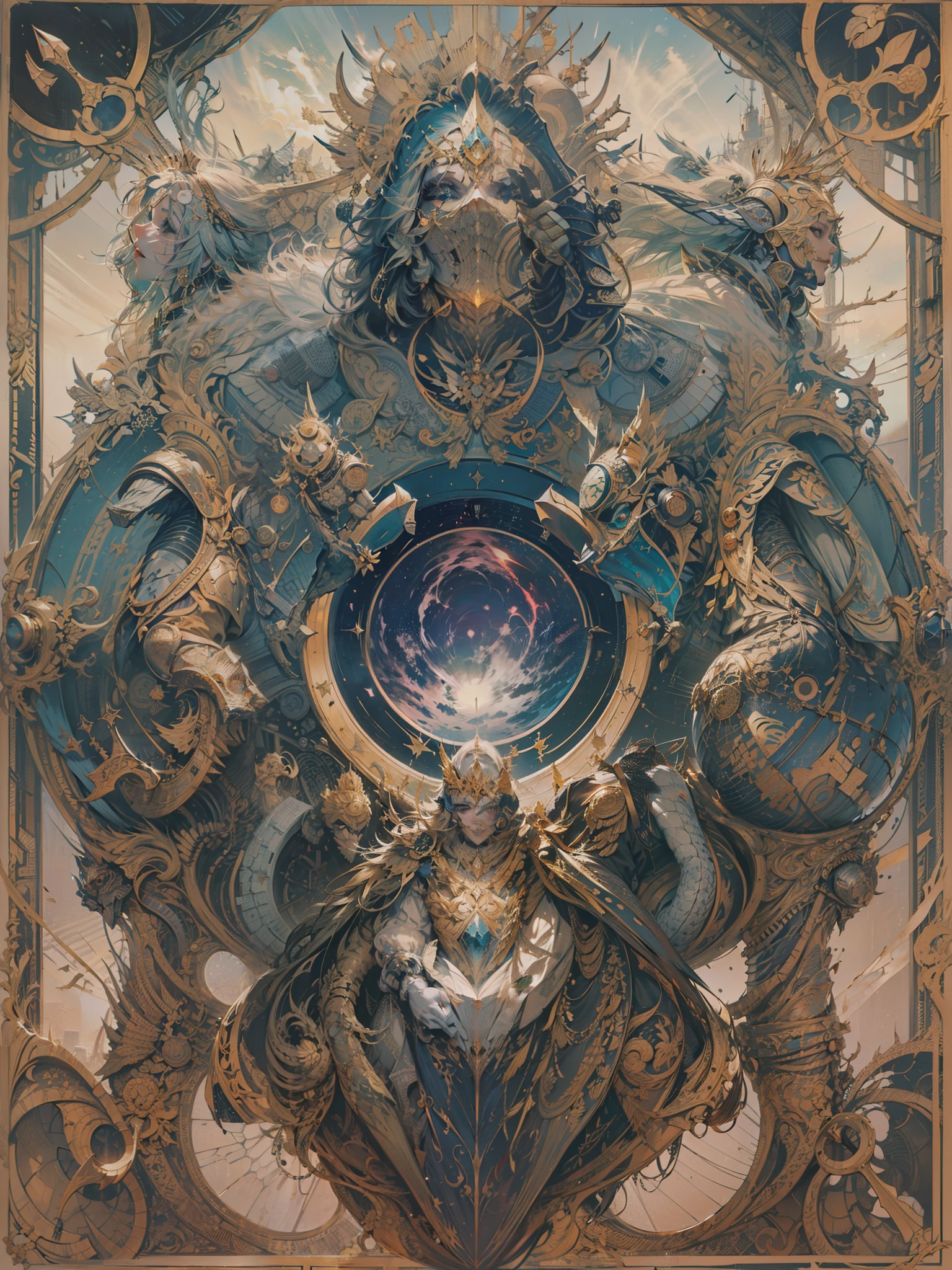 reverso de una carta tcg, una gema en el centro, masterpiece, beautiful mandala, stone, brillante, piedra brillante, trasera de carta de juego,