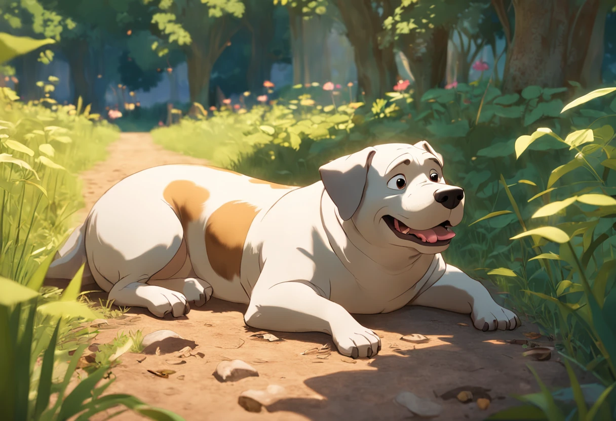 movie picture quality,Disney animation,style of disney animation,Disney movie animation,3D movies,China-style,Grandma and fat dog resting in the field yard,depth of fields,high light,Real light,Ray traching,oc rendered,Hyper-realistic,best qualtiy,8K,Works of masters,super-fine,Detailed pubic hair,Correct anatomy,sharp focus on eyes,Bokeh,Facial features are carefully depicted