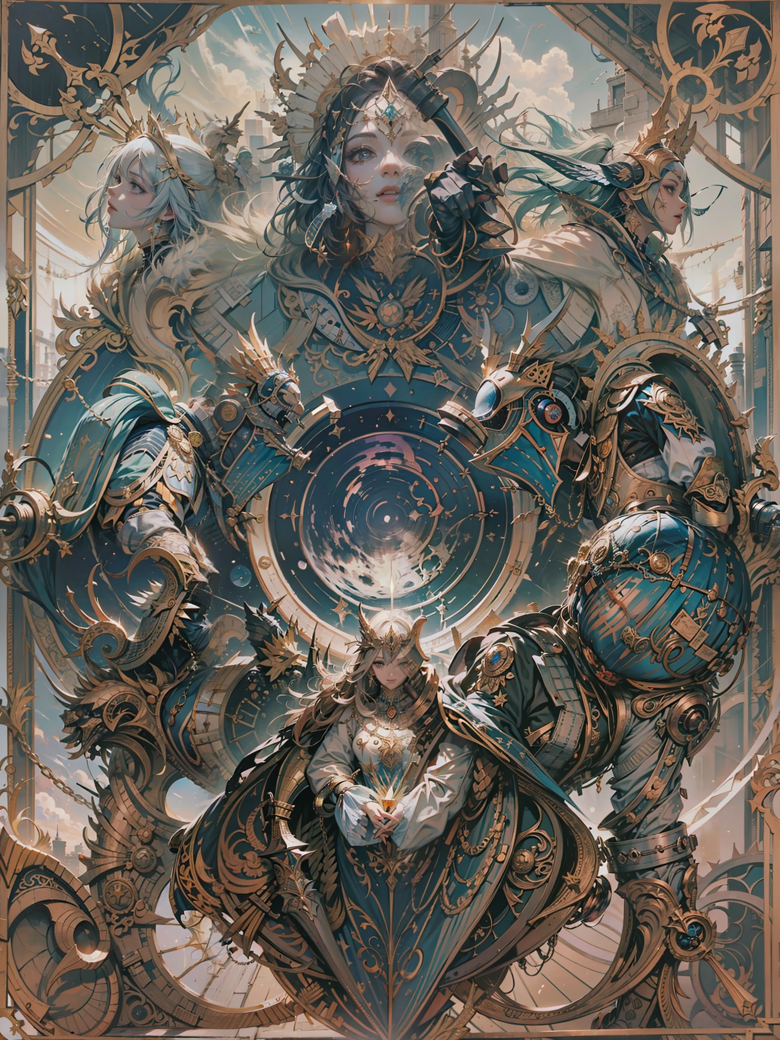 reverso de una carta tcg, una gema en el centro, masterpiece, beautiful mandala, stone, brillante, piedra brillante, trasera de carta de juego,
