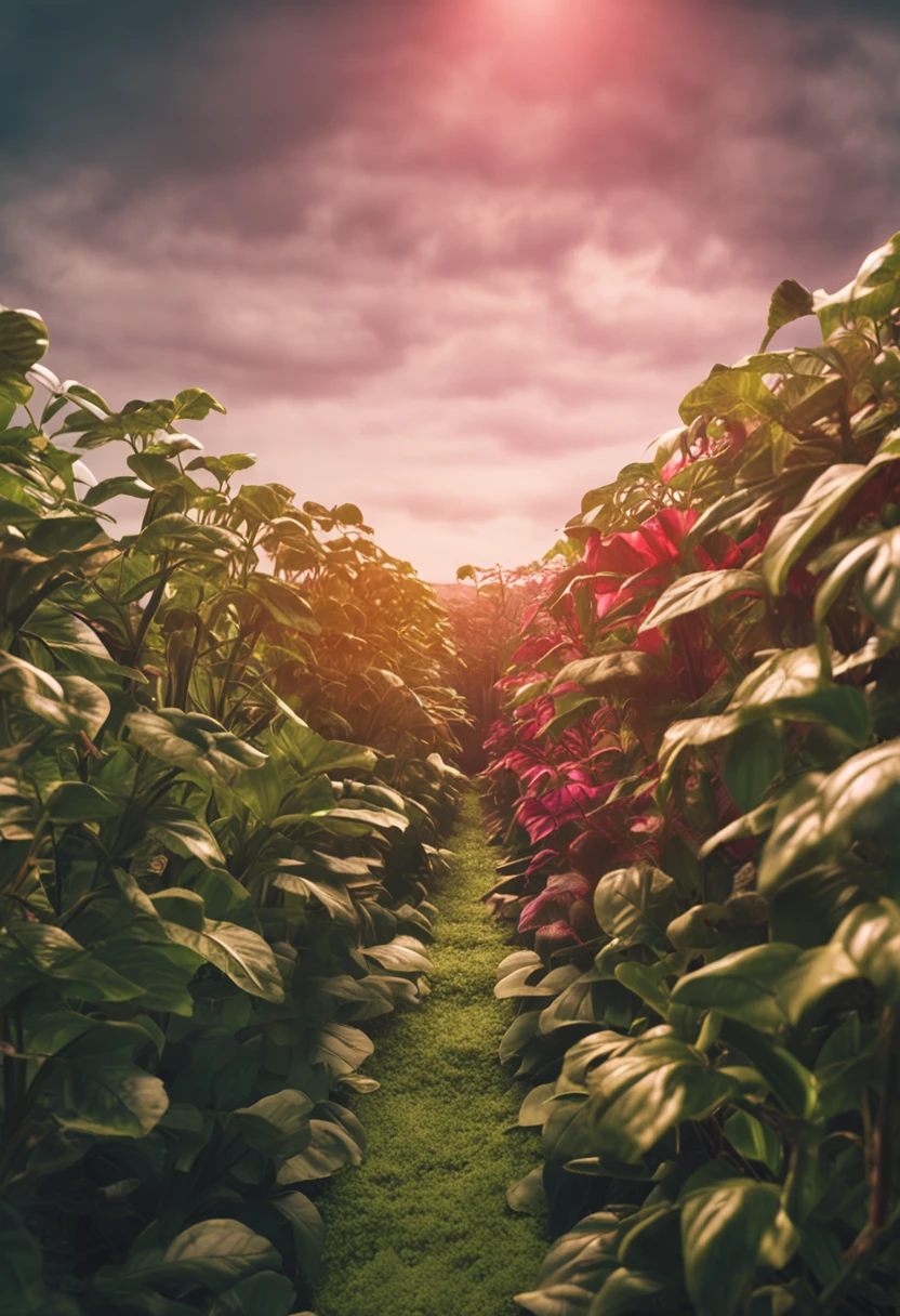 a realistic photo of plants grown on the rooftop, green tone, some of them are dehydrated, 8k quality photo, make it as real as possible