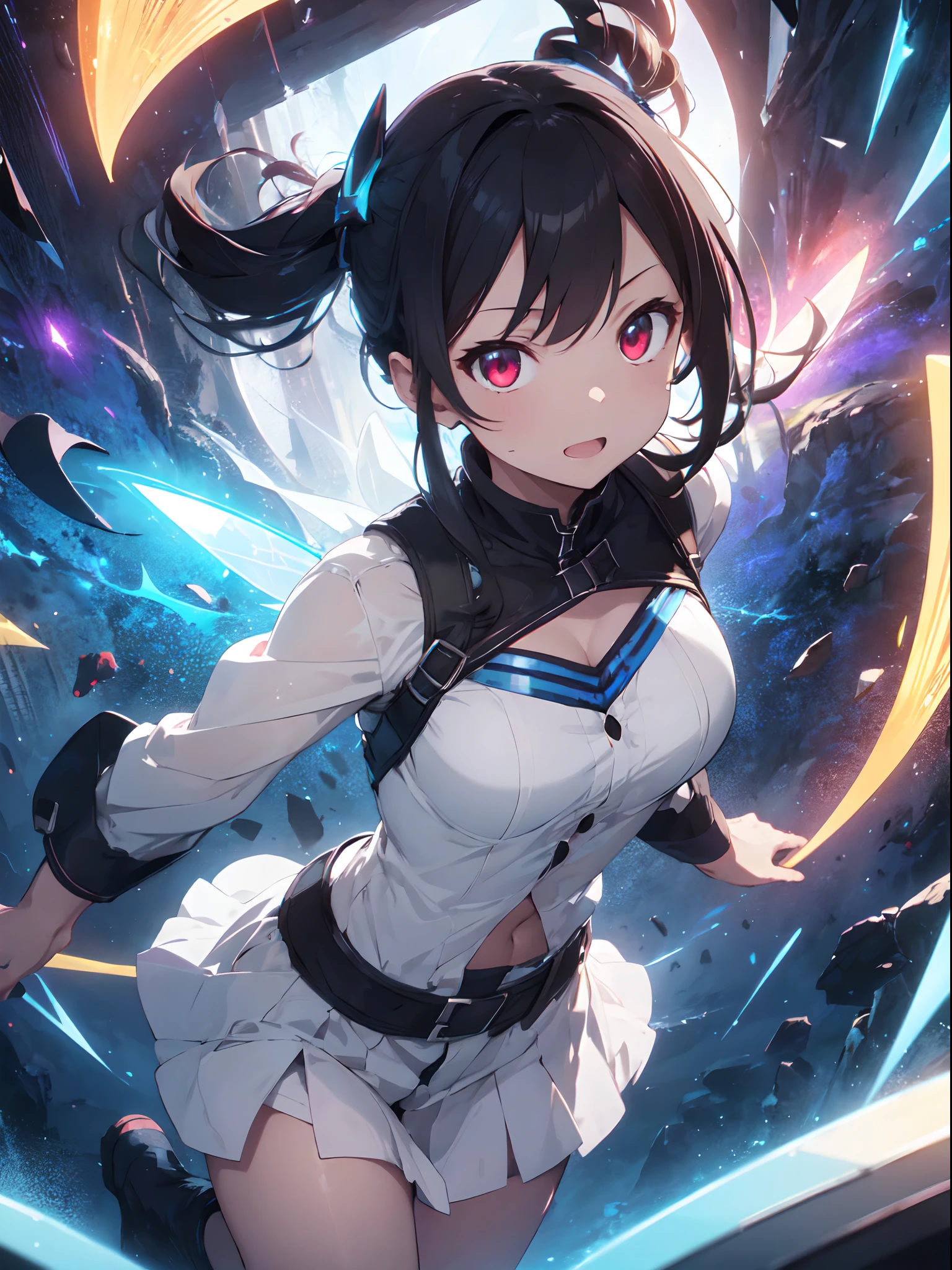 ((white outfit)), revealing, big breasts, 30 years old, young beautiful girl, ultra detailed, official art, unity 8k wallpaper, BREAK, neon lighting, (vibrant glow):1.2, dynamic colors, striking contrast, futuristic vibe, electric energy, reflective surfaces, masterpiece, best quality, ultra-detailed, illustration, 1girl, solo, fantasy, flying, broom, night sky, outdoors, magic, spells, moon, stars, clouds, wind, hair, cape, hat, boots, broomstick, glowing, mysterious, enchanting, whimsical, playful, adventurous, freedom, wonder, imagination, determination, skill, speed, movement, energy, realism, naturalistic, figurative, representational, beauty, fantasy culture, mythology, fairy tales, folklore, legends, witches, wizards, magical creatures, fantasy worlds, composition, scale, foreground, middle ground, background, perspective, light, color, texture, detail, beauty, wonder, adult, 30 years old, loraeyes, pauldrons, magic circle, evil, vampire teeth, 30 years old, adult, magic circle, magic_circle, red_glow, red glow, (masterpiece, best quality, ultra-detailed, best shadow), (detailed background,dark fantasy), (beautiful detailed face), high contrast, (best illumination, an extremely delicate and beautiful), ((cinematic light)), colorful, hyper detail, dramatic light, intricate details, (1 girl, solo,black hair, sharp face,low twintails,red eyes, hair between eyes,dynamic angle, magic circle), blood splatter, swirling black light around the character, depth of field,black light particles,(broken glass),, 30 years old, beautiful girl, ultra detailed, official art, unity 8k wallpaper, BREAK, neon lighting, (vibrant glow):1.2, dynamic colors, striking contrast, futuristic vibe, electric energy, reflective surfaces