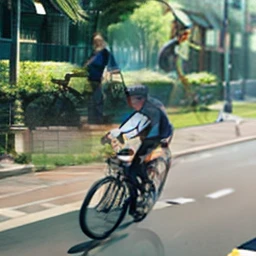 24-year-old boy,Riding a bicycle
