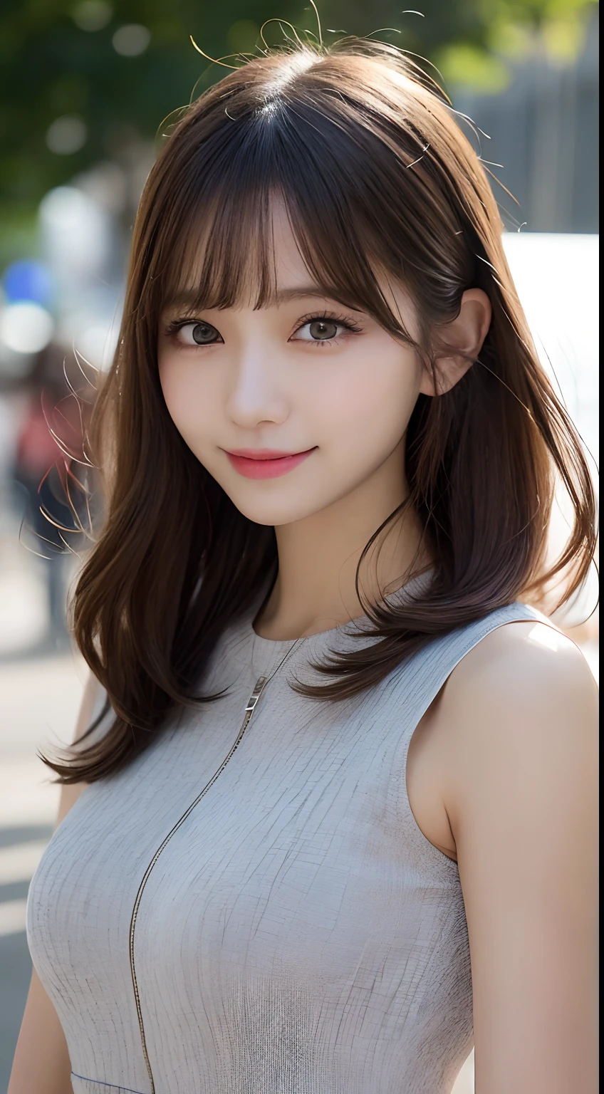 masutepiece, Best Quality, Illustration, Ultra-detailed, finely detail, hight resolution, 8K Wallpaper, Perfect dynamic composition, Beautiful detailed eyes, trench coat,Straight hair,Small breasts natural color lip, Bold sexy poses,Smile,Harajuku、20 years girl、Cute、Sexy shot looking at camera