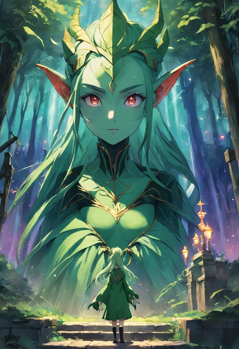 Like people，Green-skinned elves