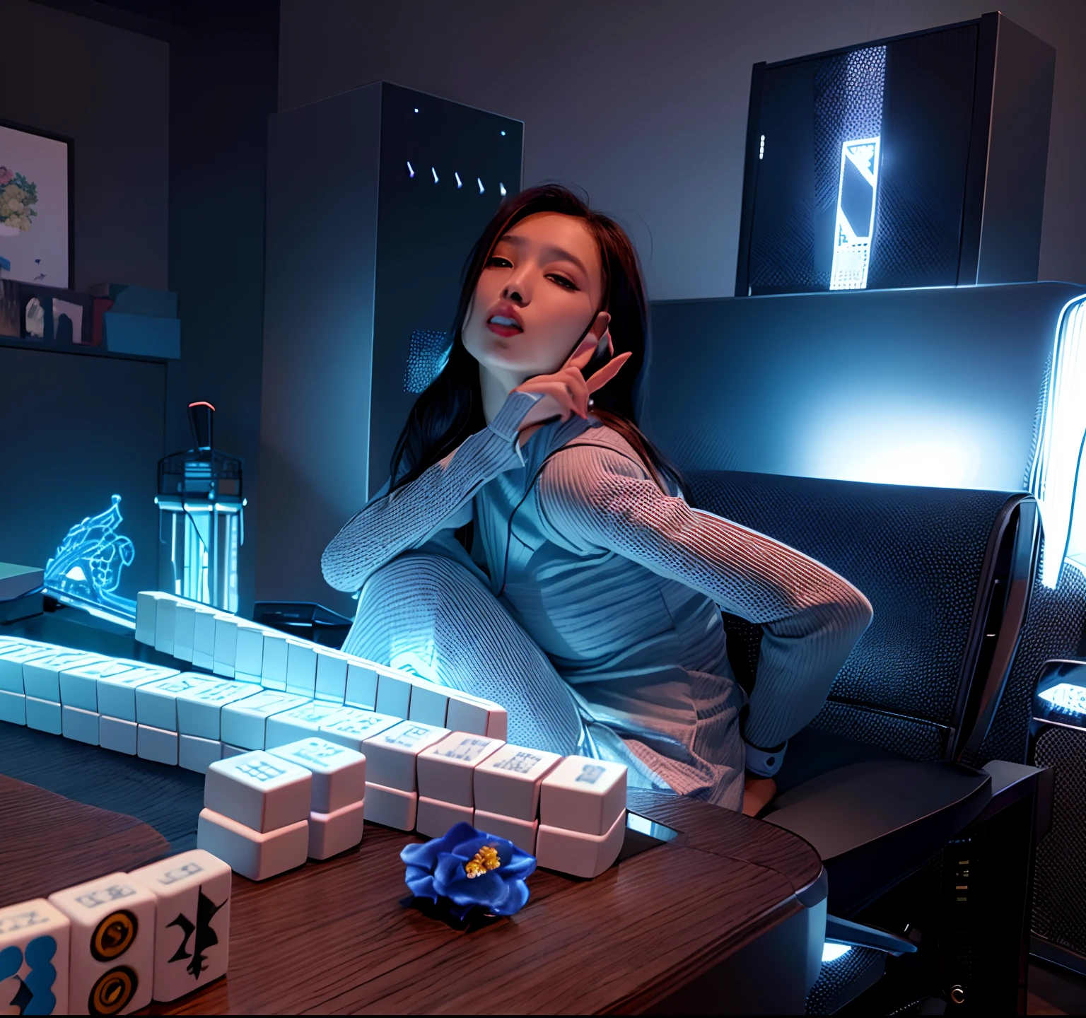 Woman Sitting On Chair,On the table is a game of dominoes, wenfei ye, queen of the sea mu yanling, Kim Tae-joon, xintong chen, trending at cgstation, kanliu666, taken in 2 0 2 0, jaeyeon nam, Lin Qifeng, gongbi, xision wu, #overclocking, # overclocking