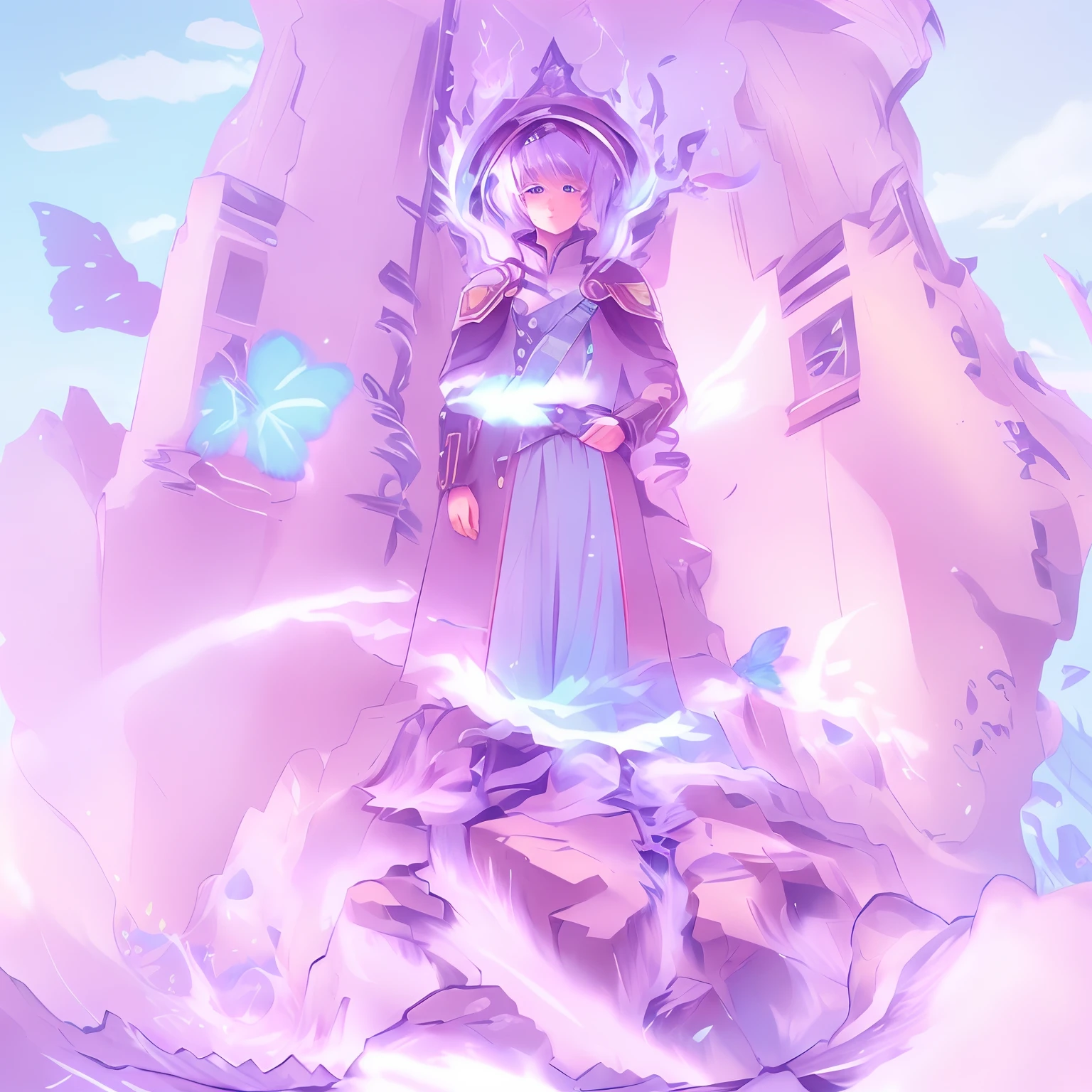 Anime girl with blue eyes and butterfly hair, artwork in the style of guweiz, adorable digital painting, cute detailed digital art, detailed portrait of anime girl, detailed digital anime art, Portrait of Cute Anime Girl, kawaii realistic portrait, highly detailed 4k digital art, stunning anime face portrait, cute anime girl portrait, portrait anime girl, Beautiful anime portrait