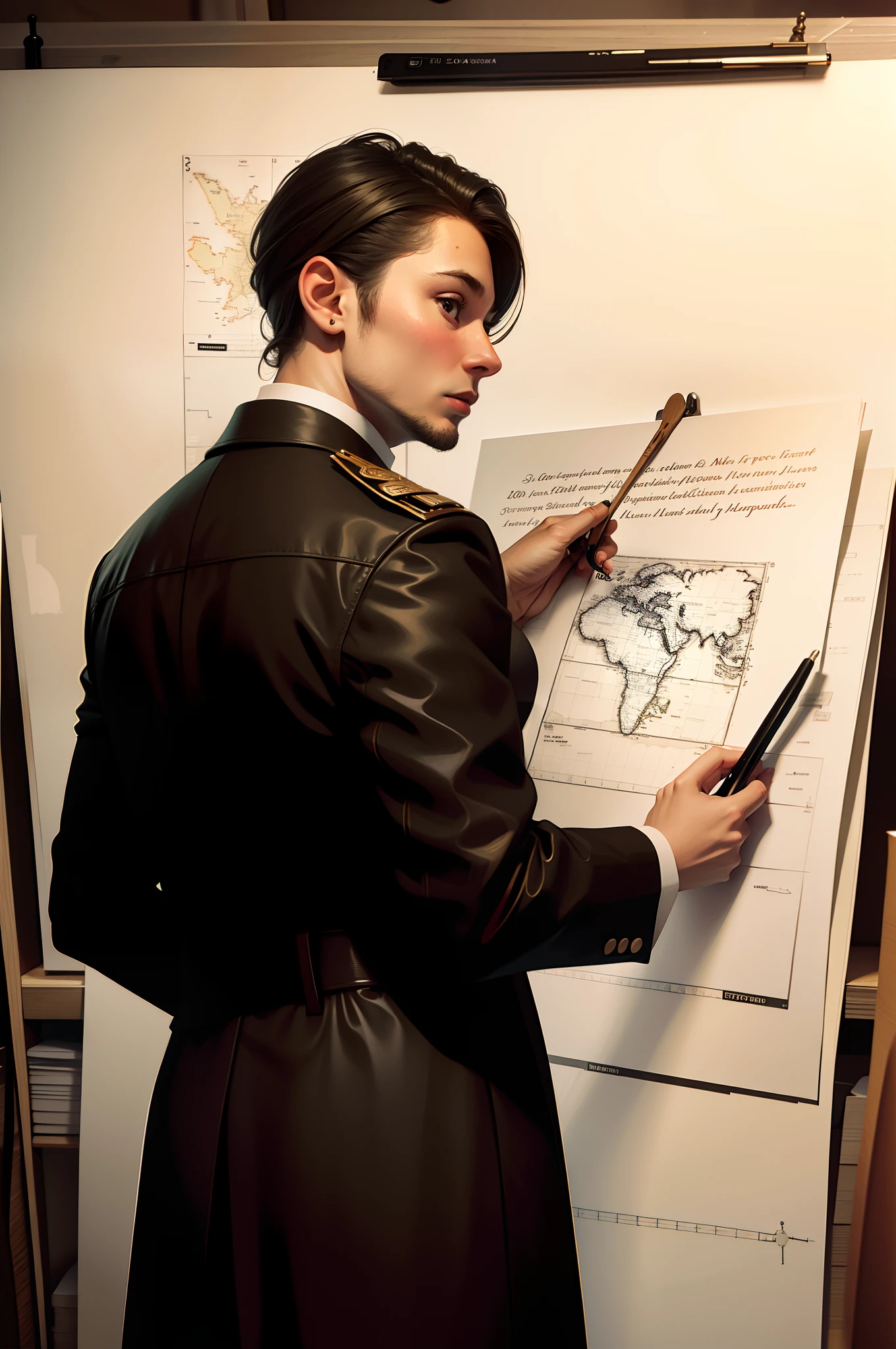 In the artboard is a sketch sketch of a map of Europe