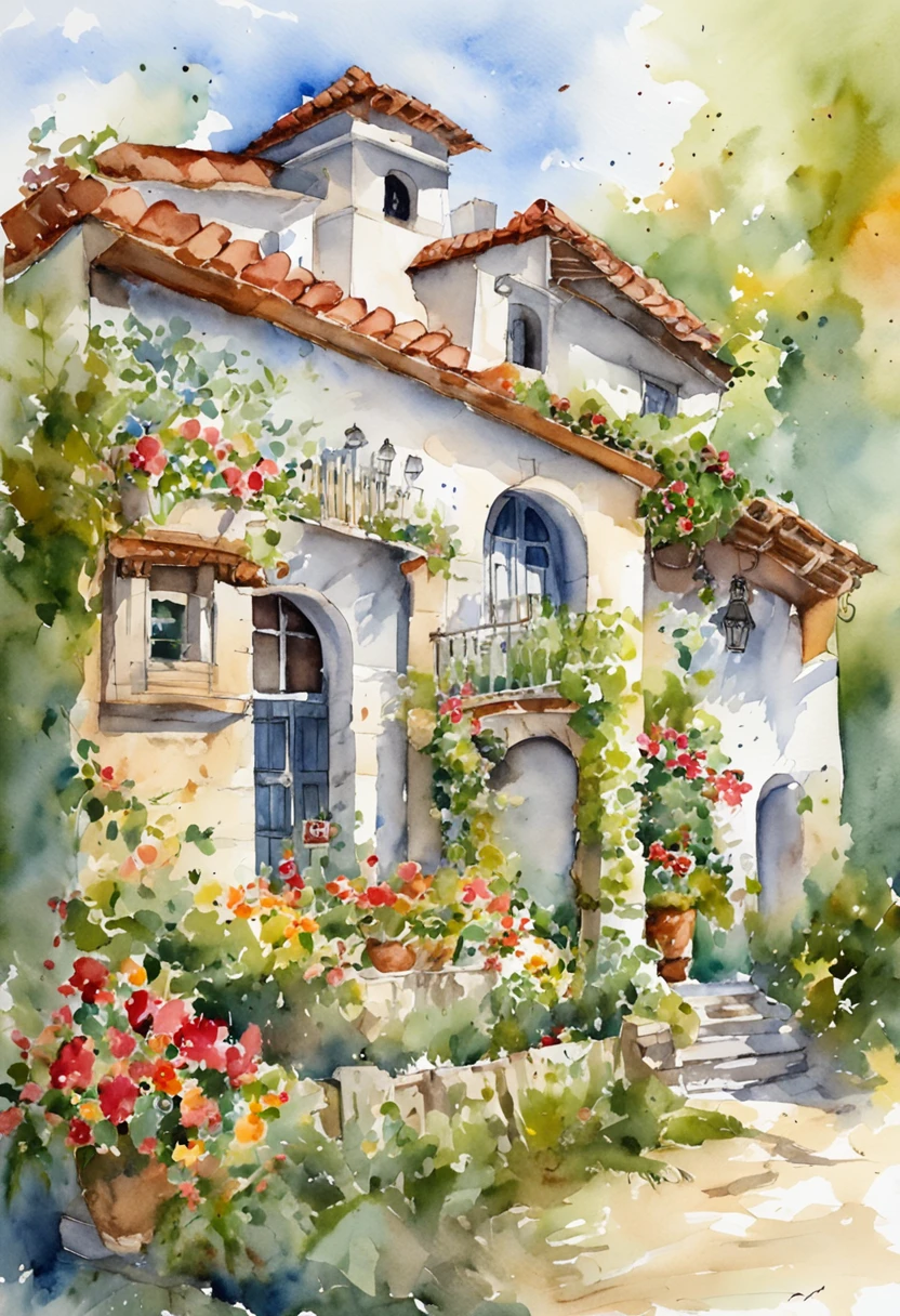 3-storey white building Warm Garden