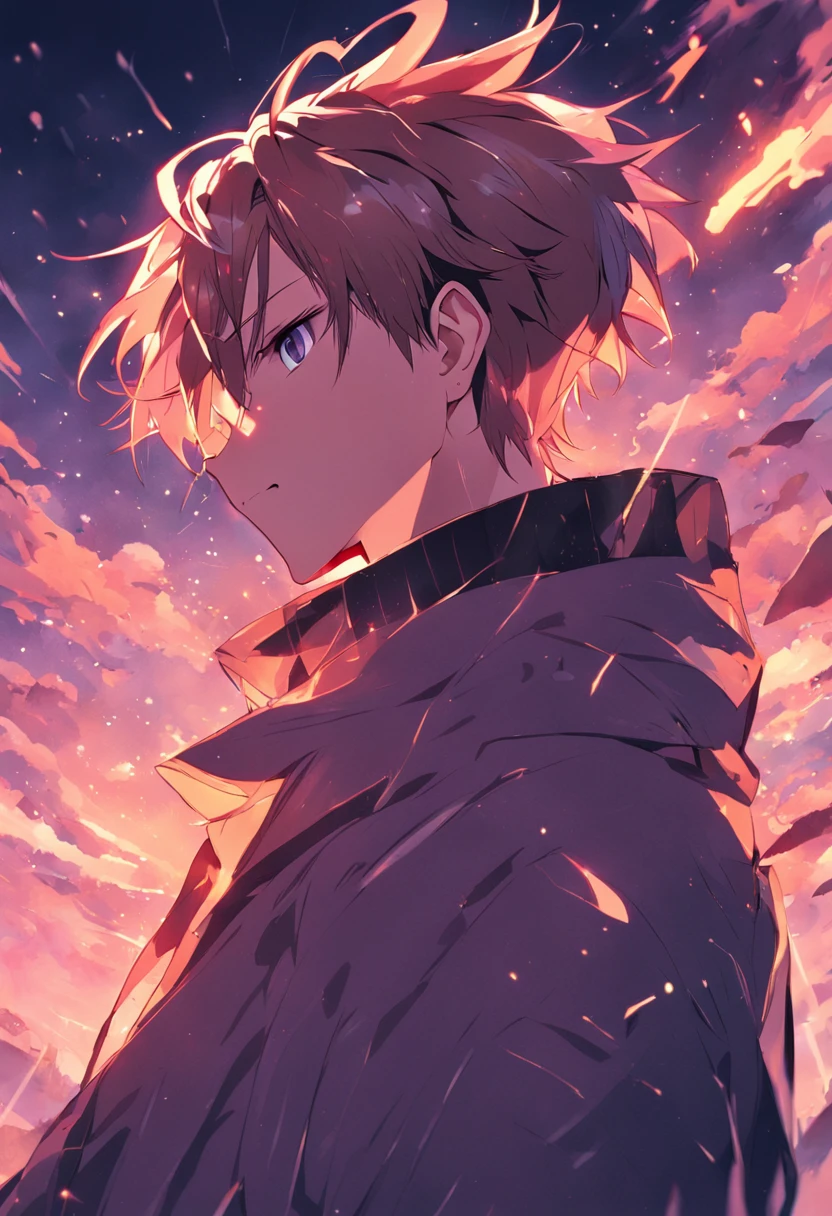 Anime men with cool hairstyles, illustration art, Side view, focused, anime-style art, 2D Image, Behance, and Pinterest illustration art reference