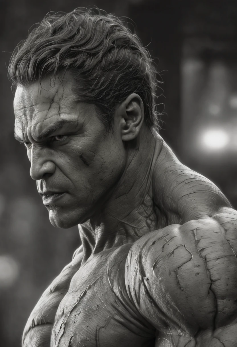Hulk, AB JLEE2, intricate pencil sketch, olhos expressivos e nariz e boca, un-zoom, por Jim Lee, perfil direito, centrado, visual, intrincado, altamente detalhado, breath-taking, preciso, linear, vibrante, Panoramic, cinemactic