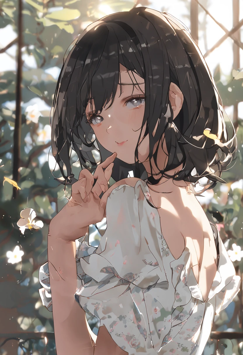 (top-quality、8k、​masterpiece:1.3)、Cute girl with perfect body shape:1.4、(High school students、10 generations)、A dark-haired、(bangss:1.2)、fullnude、in pool、extremely detailed face and skin、A detailed eye、二重まぶた、Colossal breasts、a smile