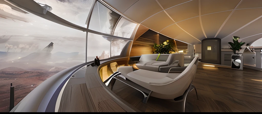 interior Villa in sky-fi style