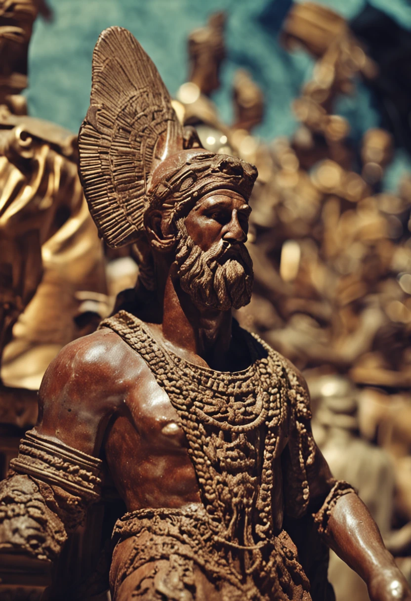 bust figure of a kinght
