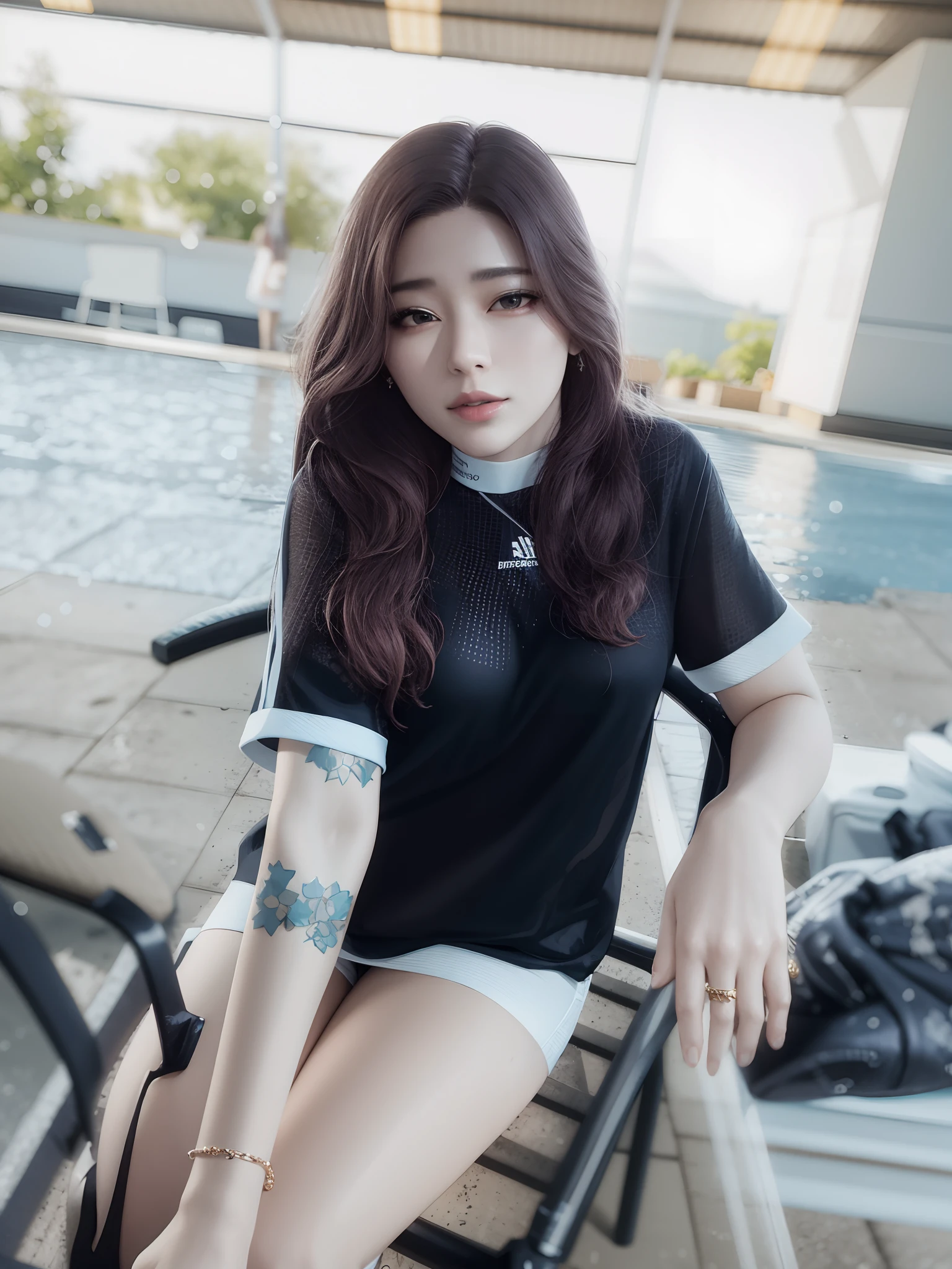 delicate, masterpiece, beautiful detailed, colourful, finely detailed,detailed lips, intricate details, (1 woman:1.1), (a gorgeous beautiful 30 age years old sexy korean woman:1.1),(kpop idol, korean mixed), (tied hair:1.1), (50mm Sigma f/1.4 ZEISS lens, F1.4, 1/800s, ISO 100, photograpy:1.1), large breast,(photorealistic:1.1), solo, looking_at_viewer, tall female, ,happy smile, from_front, earrings, slim_legs, skinny, thigh_gap, model, lens flare, choker,(hanbok+see-through silhouette, wedge heels:1.3), korean commentary, korean_street, korean_traditional_house,1boy, , squatting cowgirl position, vaginal, pov,