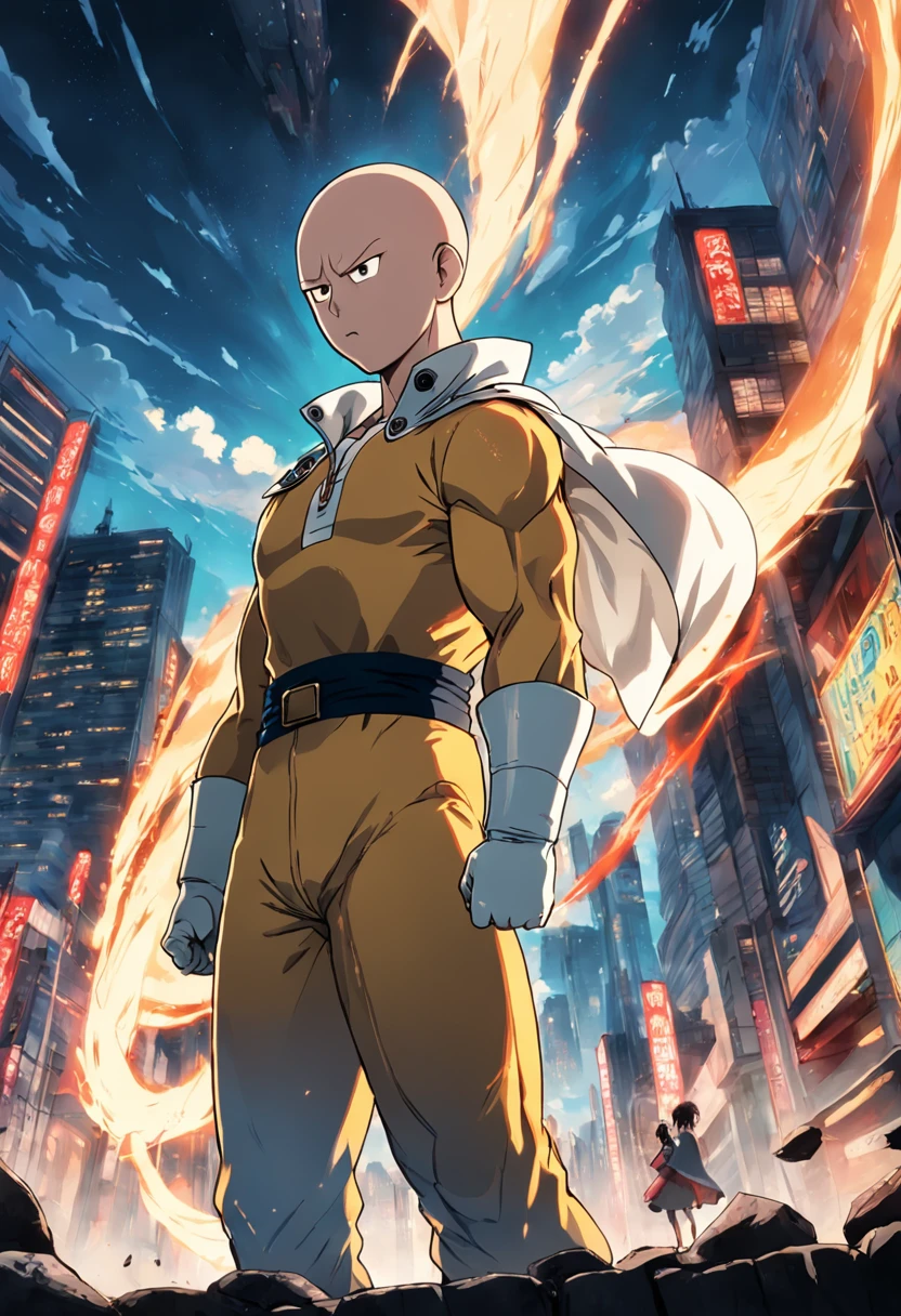 One punch to break the huge skylight