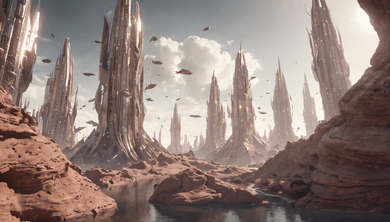 chocolate bar,Surreal city complexes, science fiction landscape, surreal sci fi set design, sci-fiish landscape, concept art 8 k, sci-fiish landscape, sci-fiish landscape, Dystopian alien landscape, wide angle scifi landscape, science fiction digital art,Feeling of appetite