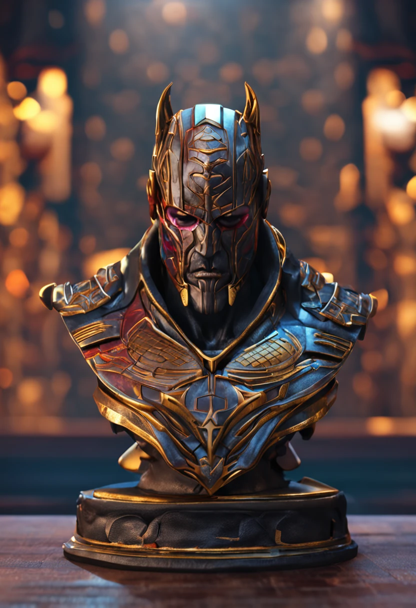 bust figure of a kinght, 3d game character