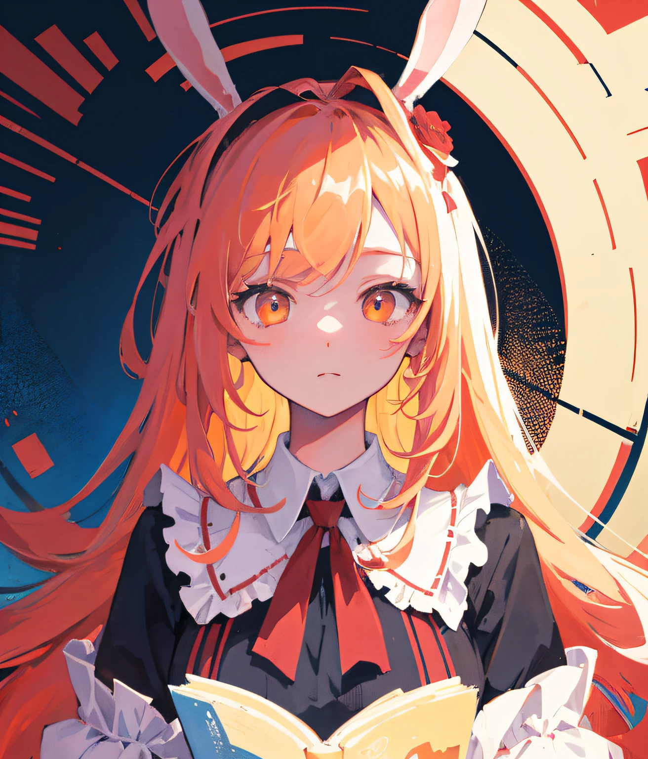(Flat Color:0.9),(Colorful:1.1),(Masterpiece:1,2), Best Quality, Masterpiece, High Definition, Original, Very Detailed Wallpaper, Viewer's View,,,1girl,Solo,Bunny Girl,Portrait
