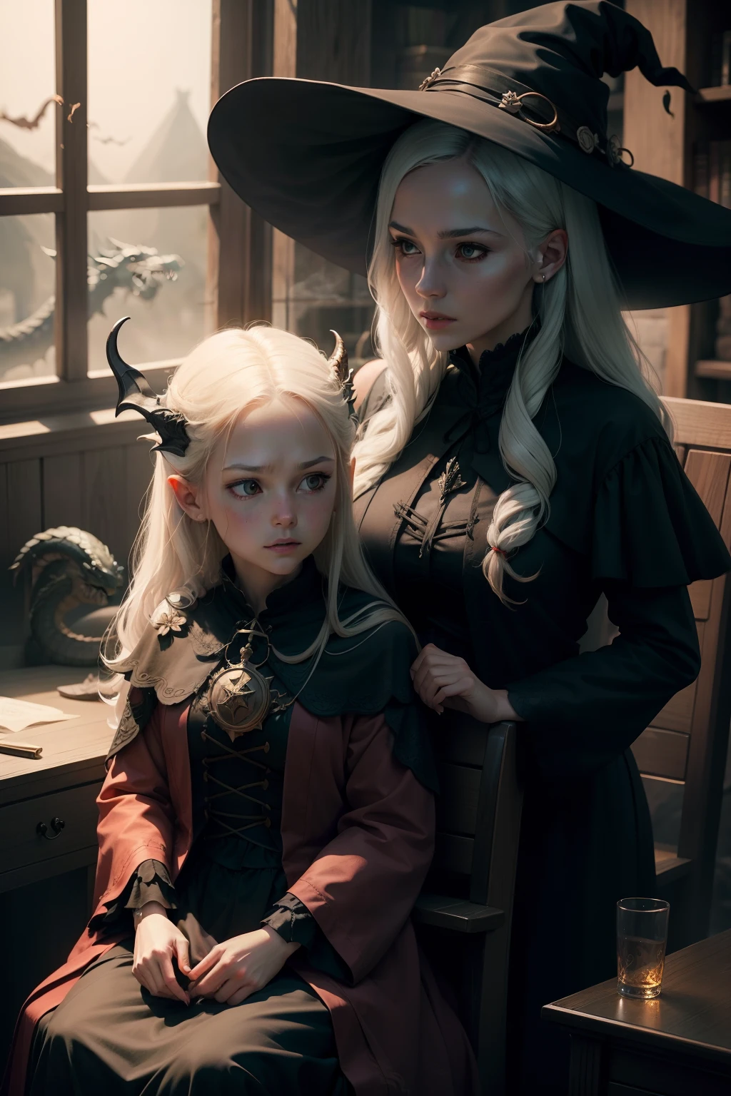 the witch and dragon