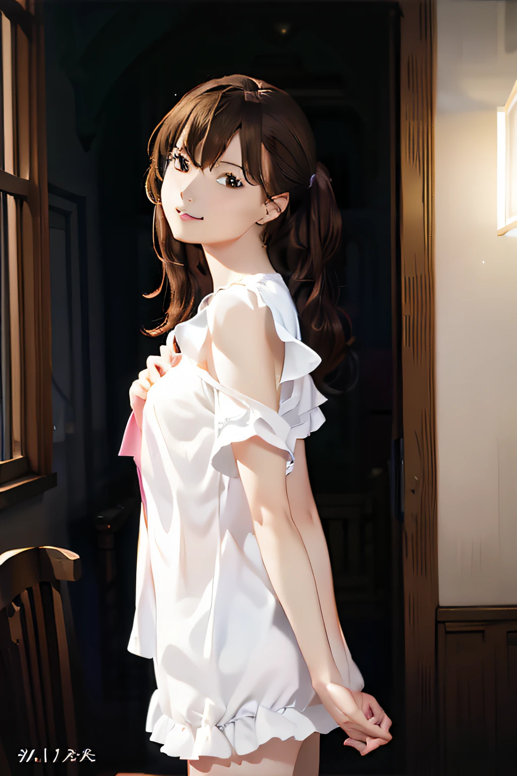 JK Maiden, (photograph realistic:1.4), (Ultra photo realsisim:1.4), (realisticlying:1.3), (Smoother lighting:1.05), (increase cinematic lighting quality:0.9), 32K, 1girll,16yo girl,realistic illumination,The light from the back window is backlighted,light in face,Ray traching,(Brighten light:1.2),(enchanced quality:1.4), (best quality real texture skin:1.4),Fine Detailed Eyes,finerly detailed face, (Tired,Sleepy,cheerfulness),(laughingly),closeup of face,short skirt, (Increased Body Line Mood:1.1),(Increases skin texture and beauty:1.1)