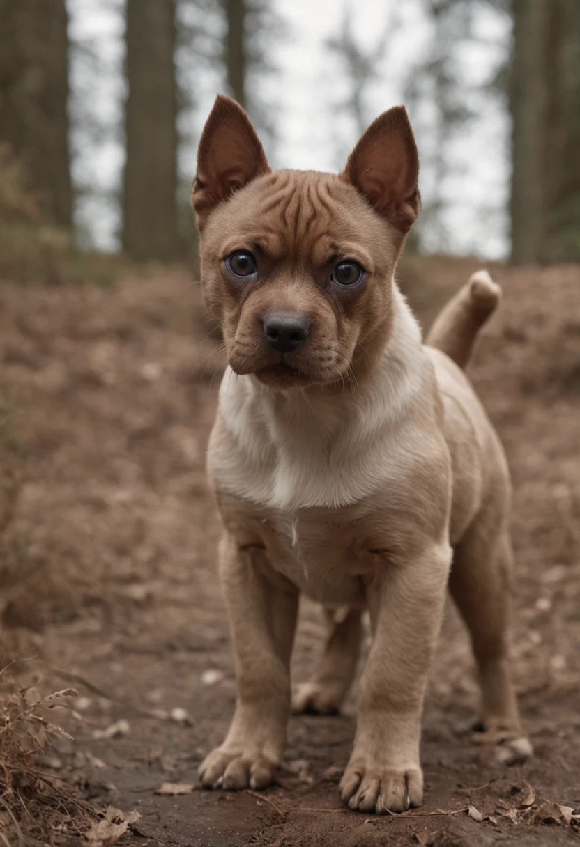 pup cat, pup dog,Surreal, Tense, Warm, Highly detailed, sharp, Professional, 8K UHD, movie, Dark, Violent, plein air, River, buttle, chase, Dramatic, Vivid, Tense atmosphere, rendered, epicd, Twilight, nffsw, album covers, blizzard, Lightning, disaster