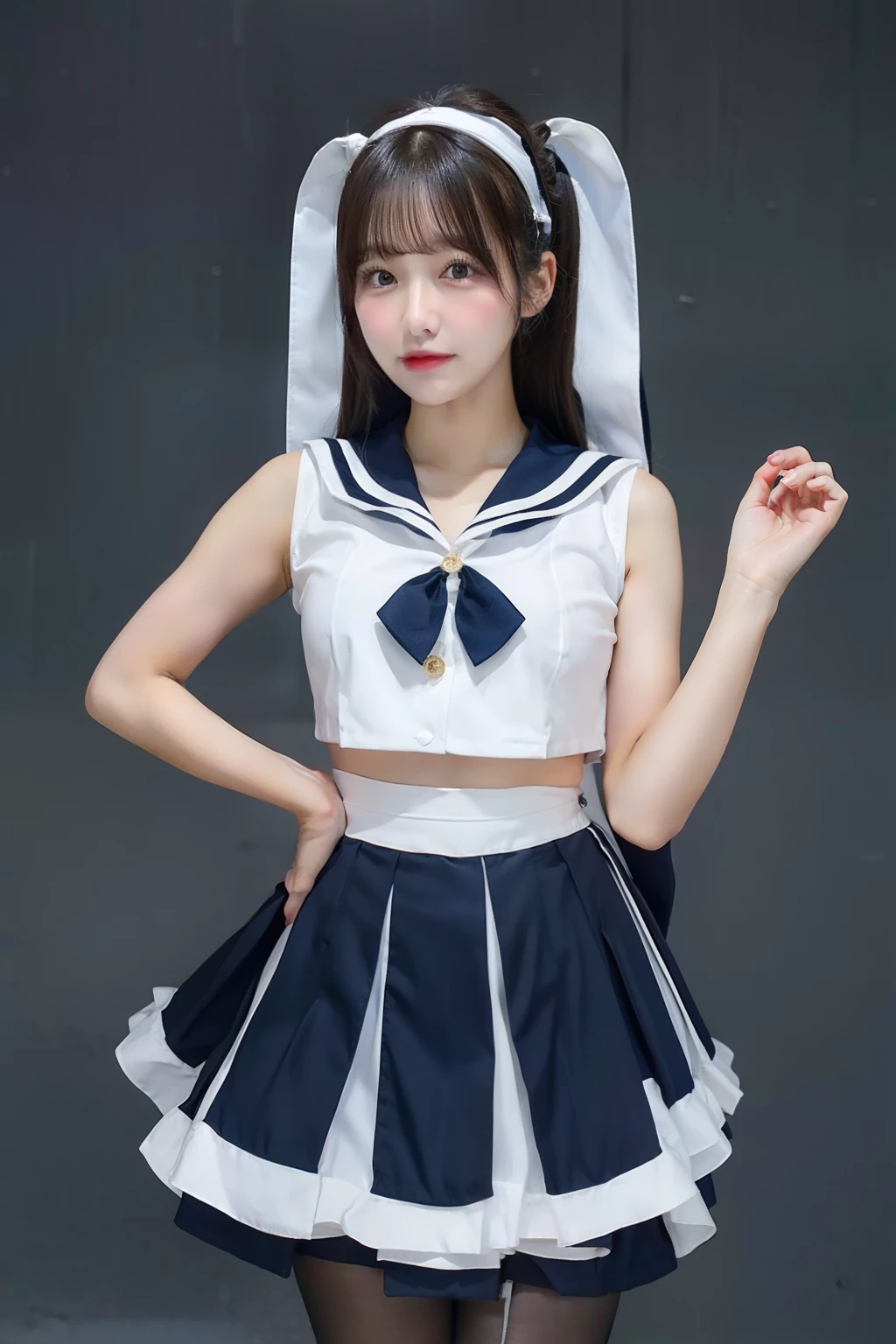 a sailor suit、huge tit