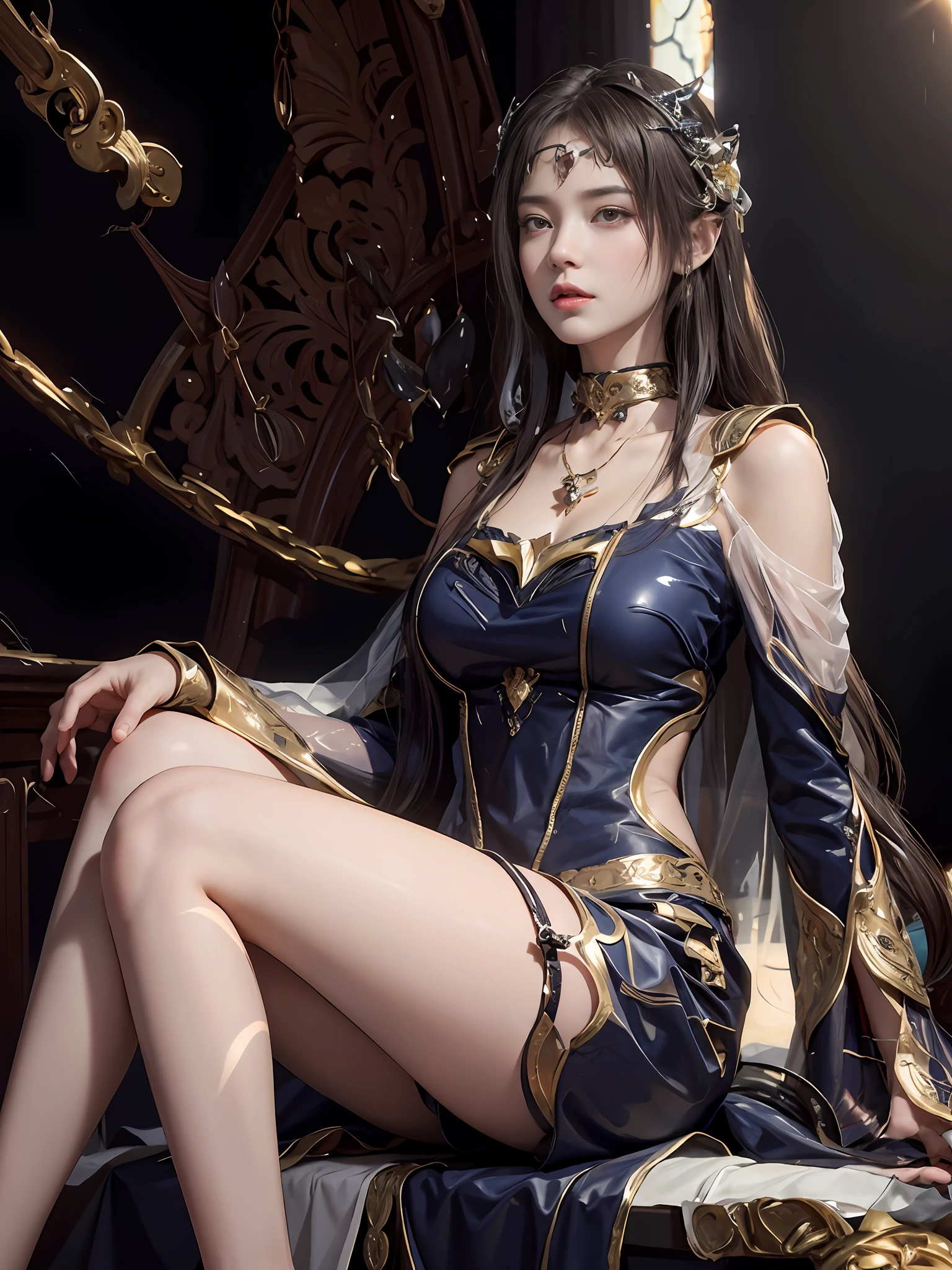 Royal sister,Detailed eyes,详细的脸,mature face,Ripe body,Tall body,Seductive body,Long legs,8k,k hd,fleshy feeling,Translucent lace,White plump delicate body,Beautiful face,Cherry small mouth,Beautiful and delicious(3D royal sister),a plump buttocks, jade foot,