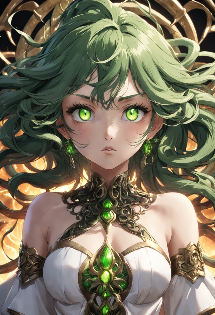 atmosfera oleosa sombria 4D style Touro leona big tits sexy picture of a grown-up magical girl sexy cute mature face hair afro gold Green tru with some puled up into a false ponytail girl is a beautiful dark Black theme with glitter and sparkles big Green crystal eye creating a glamorous and aesthetic effect. sharp focus emitting diodes smoke artillery sparks racks system unit motherboard by pascal blanche rutkowski repin artstation hyperrealism painting concept art of detailed