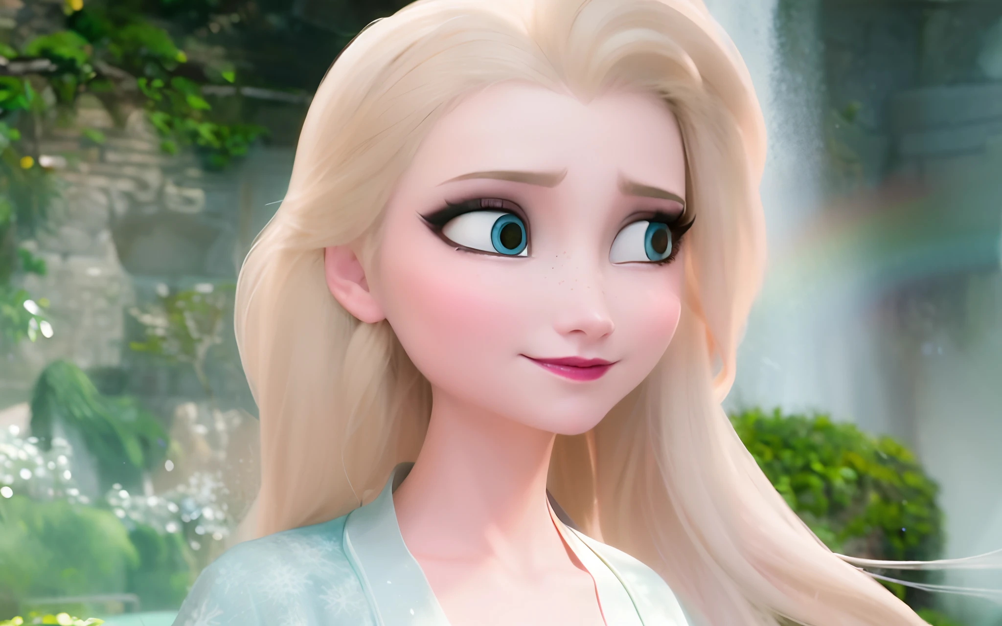 one girl's face, Elsa frozen disney Frozen