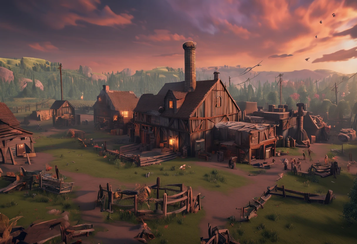 game footage,isometry,Pixel play style,pixal style,Blacksmith shop,in a panoramic view,depth of fields,high light,Real light,Ray traching,oc rendered,Hyper-realistic,best qualtiy,8K,Works of masters,super-fine,Detailed pubic hair,