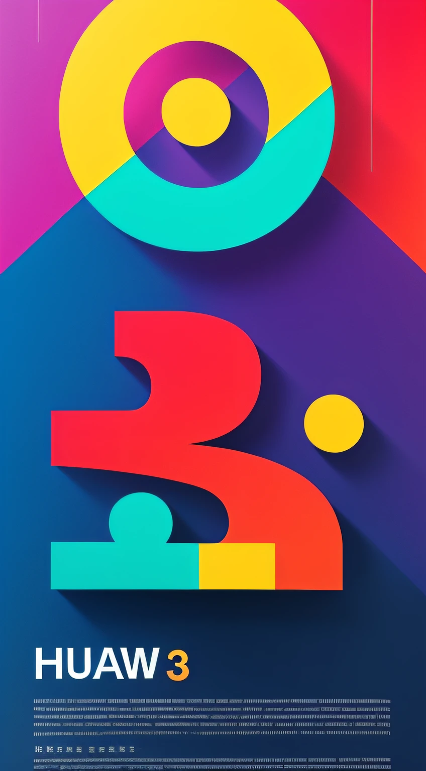 Flat poster,Huawei's third anniversary,It is mainly dark red,Add bright colors,Mainly the number three,And with some bright secondary colors,Add visual impact and festive atmosphere to your event。 secondly,I would use large numbers "3" on the poster,Design it to be unique and eye-catching。It is possible to adopt Huawei's signature line style,the number "3" Simplification and geometry,Make its shape smoother、More modern。ao mesmo tempo,You can add layers to an image using gradients or stereoscopics,Make numbers more interesting。 In the copywriting section of the poster,I use the local language,Such as Shanghainese,"Nonghao's third anniversary!”,In order to increase the proximity of the area and activities to the city。This kind of copy resonates with your target audience,And add to the uniqueness of the celebration。 Add some elements related to Huawei products and technologies,Such as mobile phones、Communication signal, etc,Highlight Huawei's strengths and achievements as a technology innovation enterprise。These elements can be illustrated in the following ways、Use a simple and layered design style。By arranging the position of text and pictures reasonably,Emphasize the importance of numbers "3",while maintaining the balance and aesthetics of the overall layout。The principles of contrast and repetition can be applied,Make the poster clearer、Easier to understand,Impressive。 All in all,My design philosophy is to highlight the numbers "3" Poster for the third anniversary of Huawei's flagship store Shanghai East Nanjing Road store,Adopt a bright color scheme、Unique digital form and native character copywriting content,At the same time, It incorporates elements of the Huawei brand,Create unique visuals,Grab people's attention,Add to the atmosphere of the event。