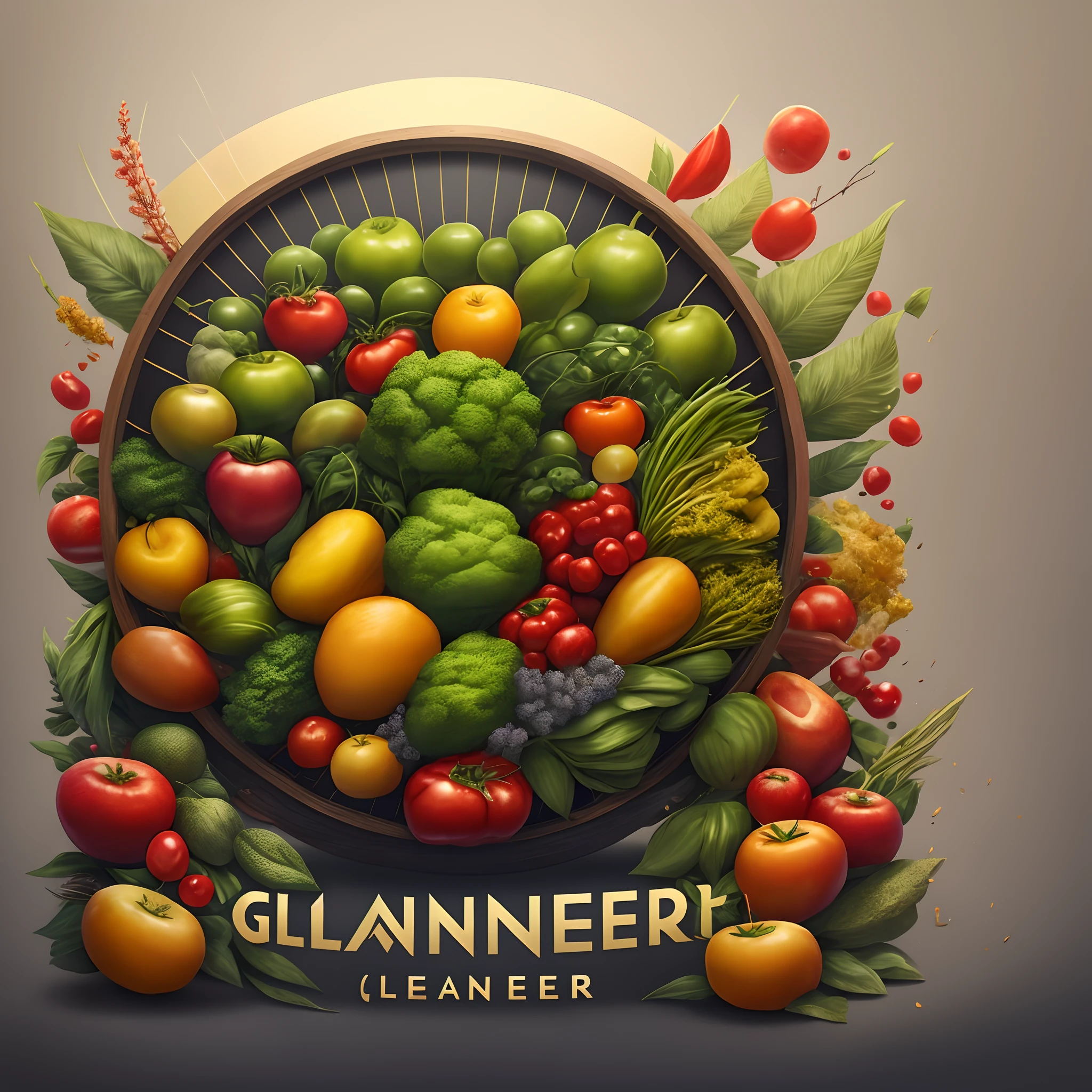 Create a logo according to the《Gleaners》Second creation
