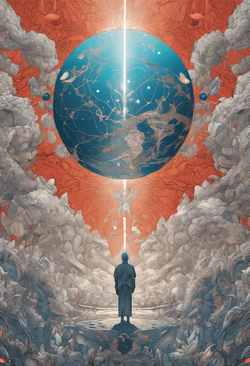 god creating the universe, part by takato yamamoto, part by alex gray, ross tran, james jean, ultra realistic, octane render, highly detailed, 8 k, trending on artstation, cosmic, symmetry, masterpiece