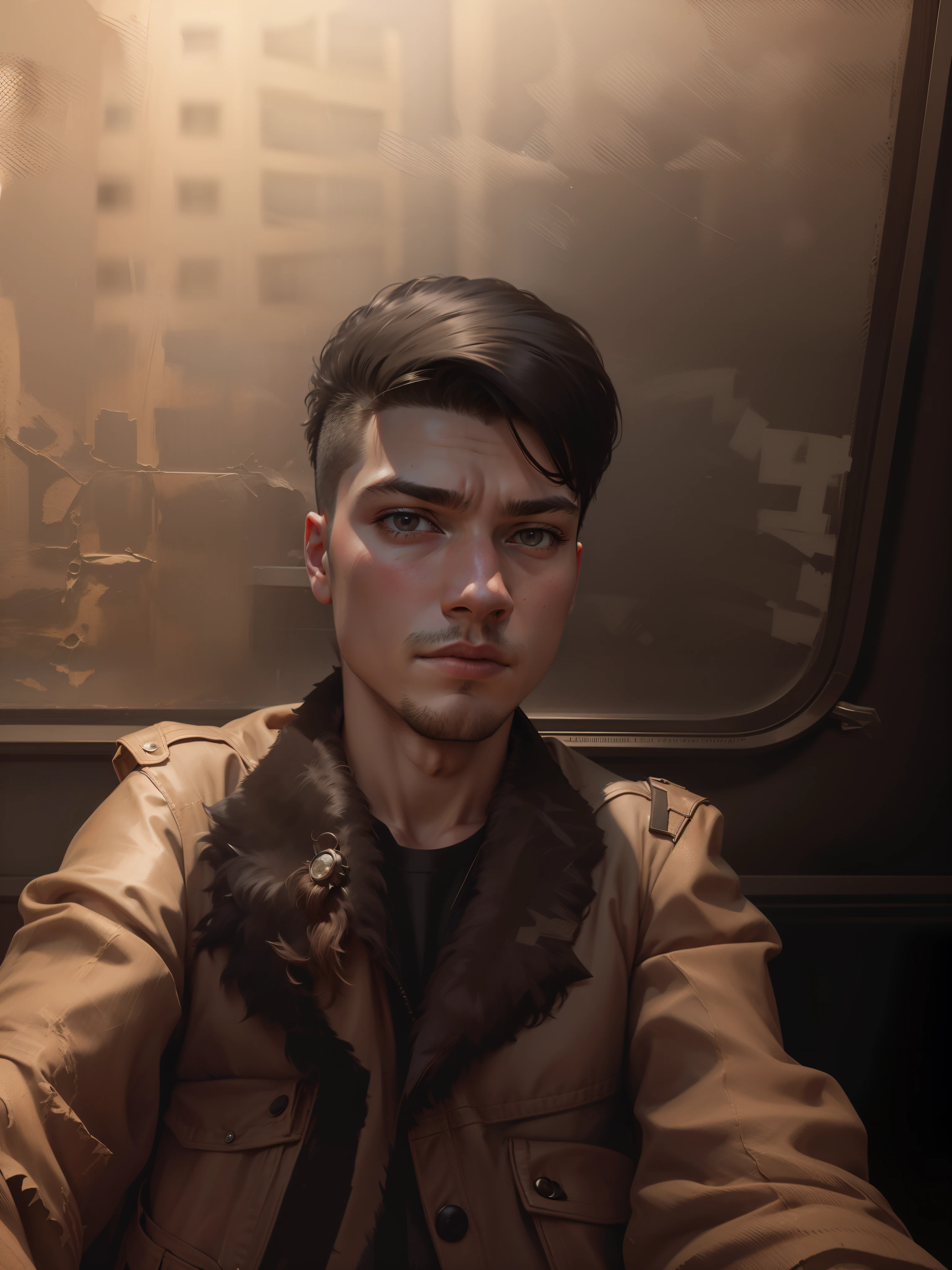 Change background, boy, realistic face, spike hair, 8k, ultra realistic