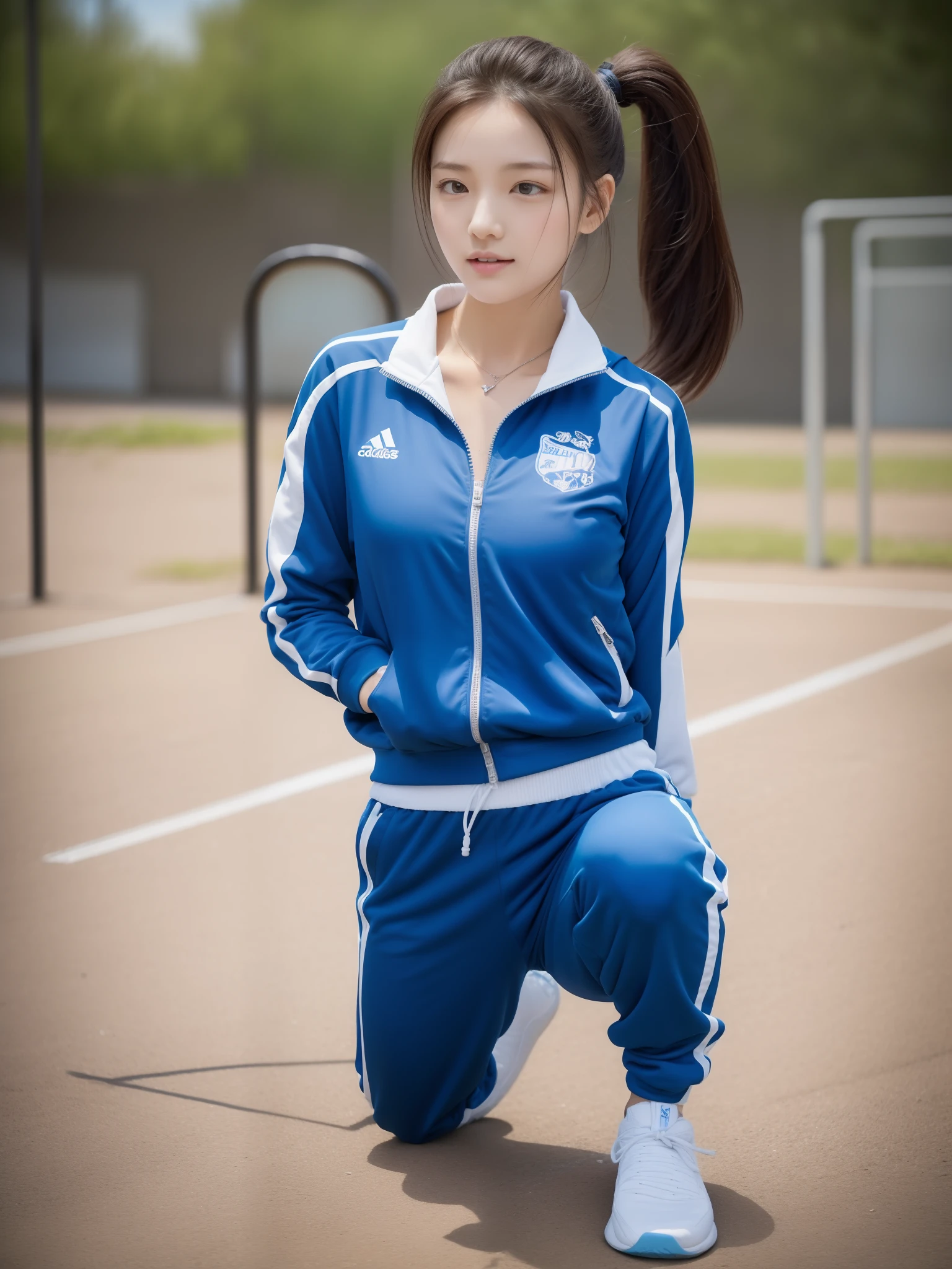 15 years old、middle school girls、Gym suit、schoolyard、Erotic、A lot of skin