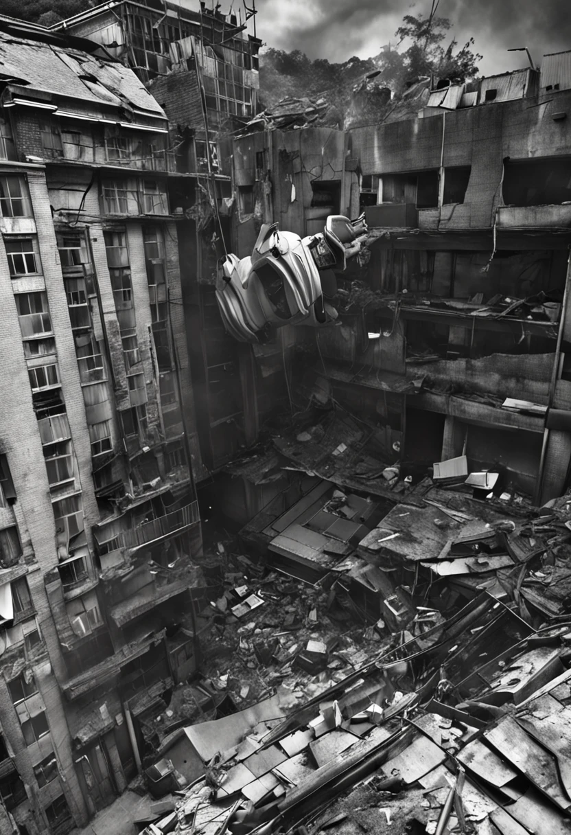 Movie quality,Real Photographics,Hyper-realistic,Scary movie lighting,Looking down from the sky,(A monster in the form of a super-giant person:1.5),Peeking out from the top of the building、Very large,Blood Beth,Flooring,killing intent,Furious in Tokyo, Japan,(Destroyed buildings:1.4),Collapsed wall,Fire glow,depth of fields,highlight,Real Light,Ray traching,OC rendering,Hyper-realistic,best qualtiy,8K,Works of masters,super-fine,Detailed pubic hair,Correct anatomy,sharp focus on eyes,Bokeh,Facial features are carefully drawn