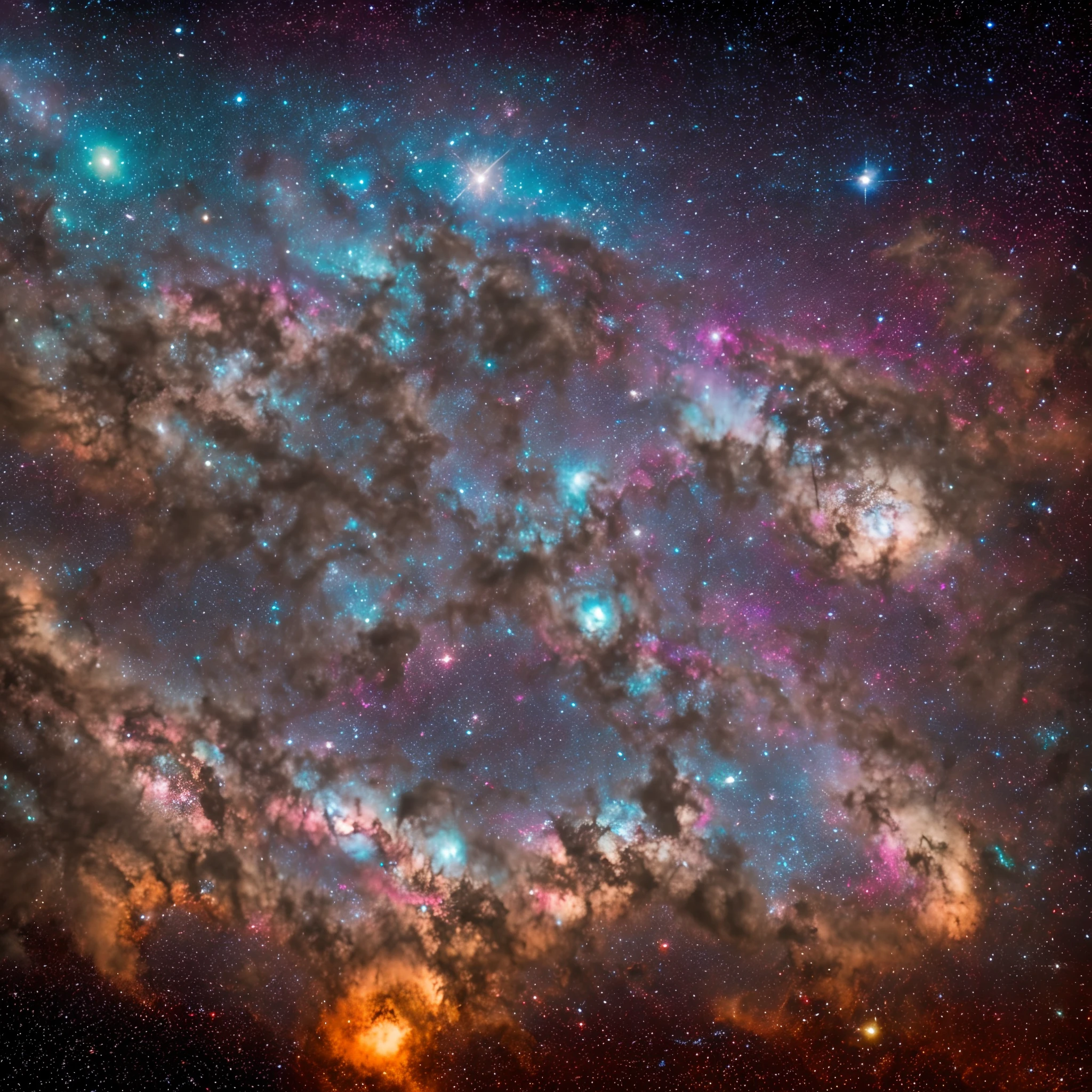 "Generate a breathtaking image of a sprawling galaxy that exudes an aura of cosmic wonder. The image should be in stunning 8k UHD quality, allowing for intricate detail and vivid colors that leap off the screen. Picture a vast expanse of space, filled with millions of suns and stars, each emitting a mesmerizing array of hues ranging from deep blues and purples to fiery reds and brilliant whites. The galaxy's core should be a focal point, with a swirling mass of stars creating a mesmerizing spiral pattern that draws the eye in. The stars in the core should be densely packed, forming a dazzling and intricate tapestry of light. As the spiral arms extend outward, the stars gradually disperse, creating a sense of depth and scale. To achieve the electrifying colors, envision intense nebulae scattered throughout the galaxy. These nebulae should burst forth with vibrant reds, blues, and greens, creating a stark and captivating contrast against the velvety black backdrop of space. The colors should be so vivid that they seem to emit a pulsating energy, adding an otherworldly dynamism to the scene. Consider the interplay of light and shadow as stars cast their brilliance across cosmic dust clouds. These clouds should be intricately detailed, with wisps and tendrils that add a sense of movement and ethereality. The interstellar medium should come alive with iridescent glows and subtle gradients, contributing to the overall sense of depth and realism. In summary, I'm seeking an awe-inspiring image of a galaxy that showcases the grandeur of the cosmos in a way that feels both vibrant and electrifying. The focus on 8k UHD quality is crucial to capture every minute detail, making the viewer feel like they're peering into the depths of the universe itself." --auto --s2