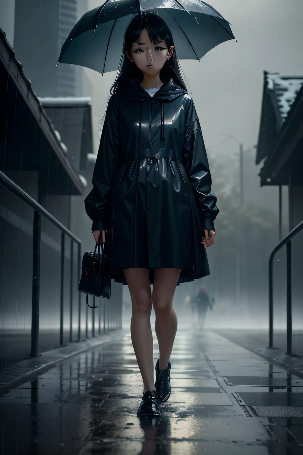 it is raining,It rained heavily,A thin figure,The delicate-faced ager was dressed in dark blue,with a melancholy expression。Immerse yourself in the rain,It felt like rain was pouring out of the ground,And then rushed into the sky。Heaven and earth are filled with water vapor,Fill the sky。Turbid water filled all directions,Drown everything in the world。