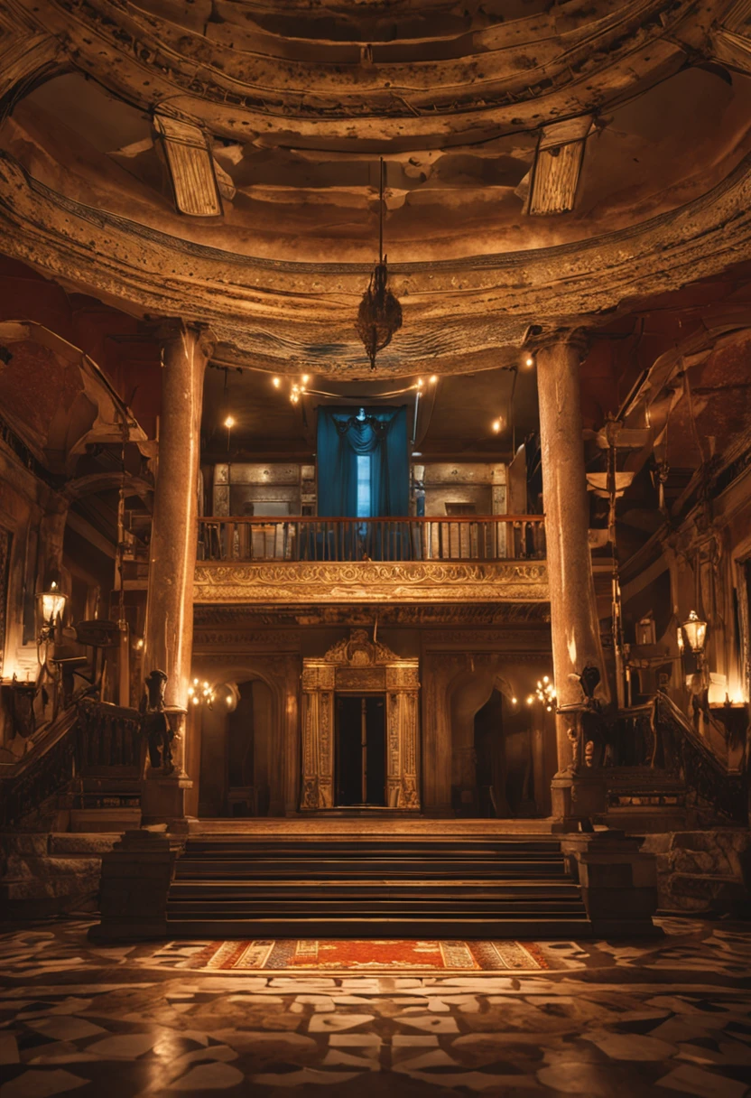 Front view, mulher, vezem,hd, hiper detalhado, inside a room of a palazzo, sentada num trono dourado,