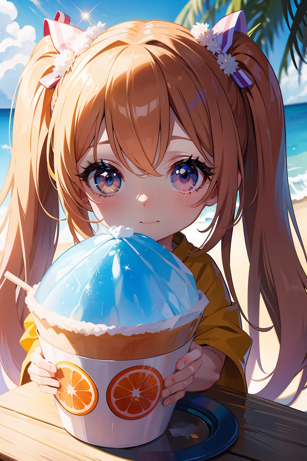 (Twin tails)、(one piece)、Walking down Takeshita Street with a glass of juice、curiosity