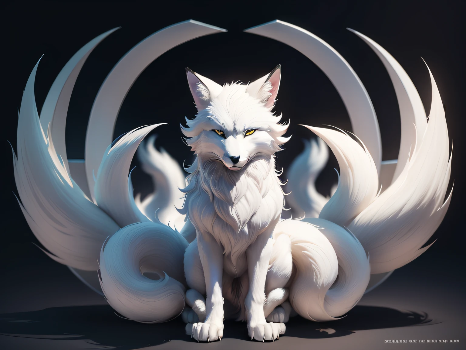 （（（（White fox with 9 tails））））