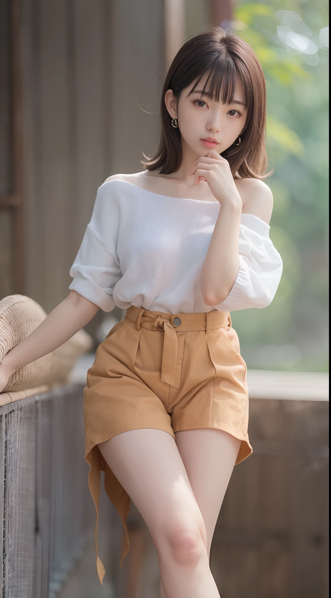 (Super masterpiece、Ultra-realistic、An ultra-high picture quality、超A high resolution、Raw photography、ultra hi definition photo、super sharp focus)、((Senzoku Nishikiki))、(jump)、a japanese beauty woman、18year old、(Super beautiful idol face、二重まぶた、short-hair、beautidful eyes、Super perfect proportions、Beautiful skin、Beautiful chest、Toned waist、thin arm、Thin leg)