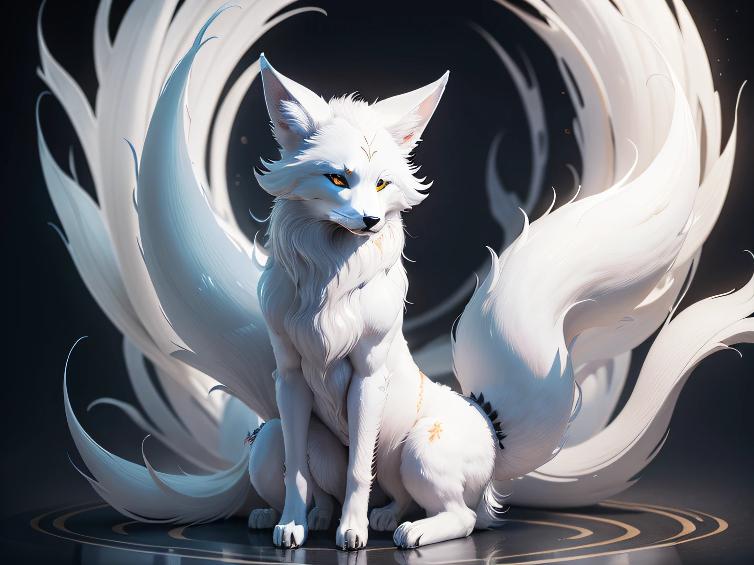（（（（White fox with 9 tails））））